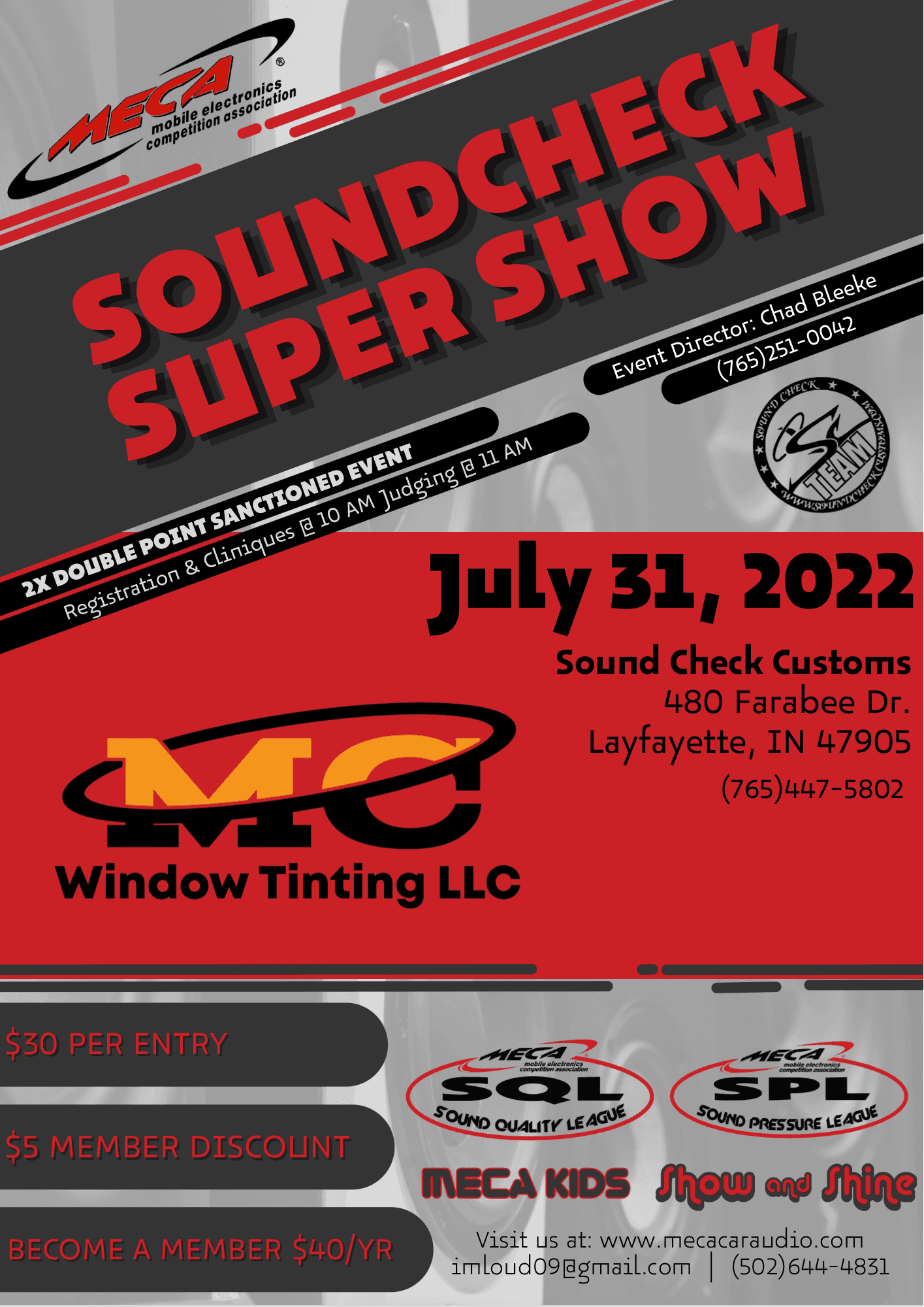 Sound Check Super Show Flyer