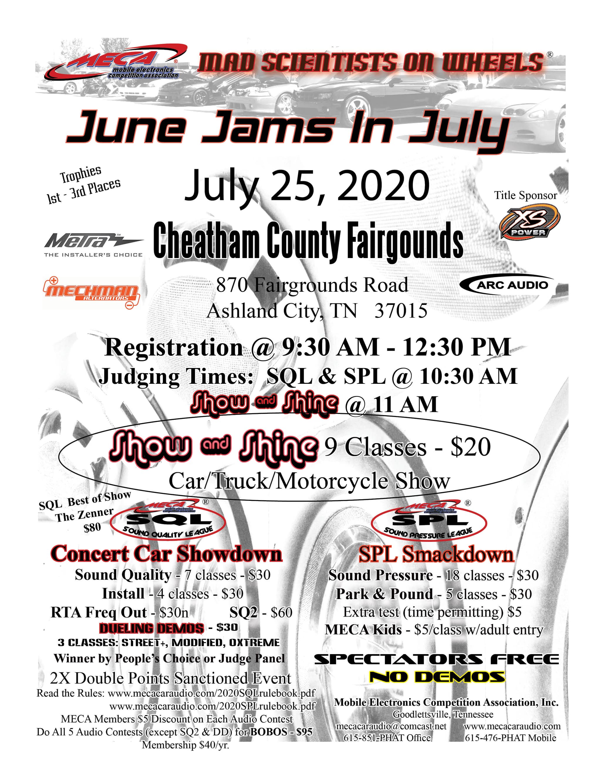 June Jams in July Flyer