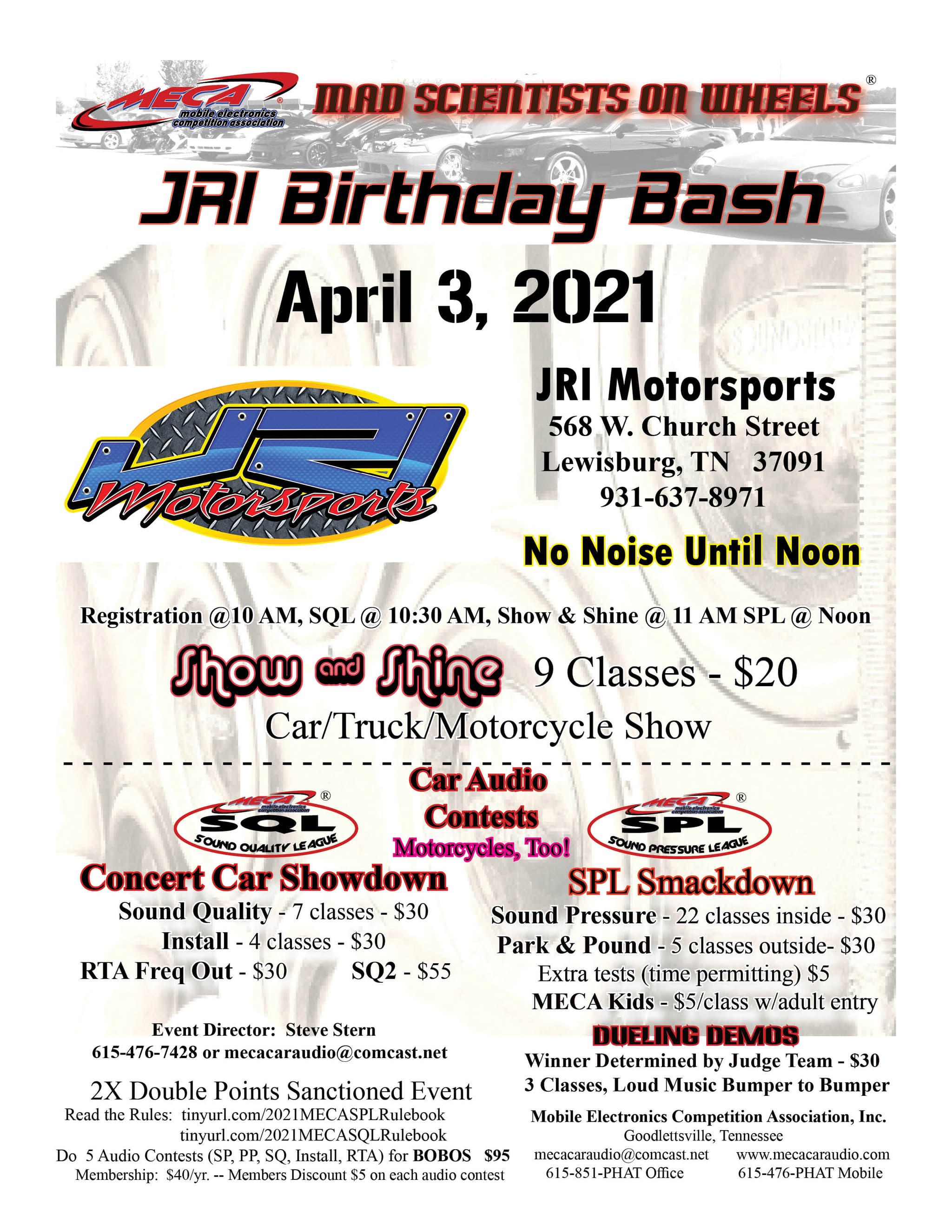 JRI Birthday Bash Flyer