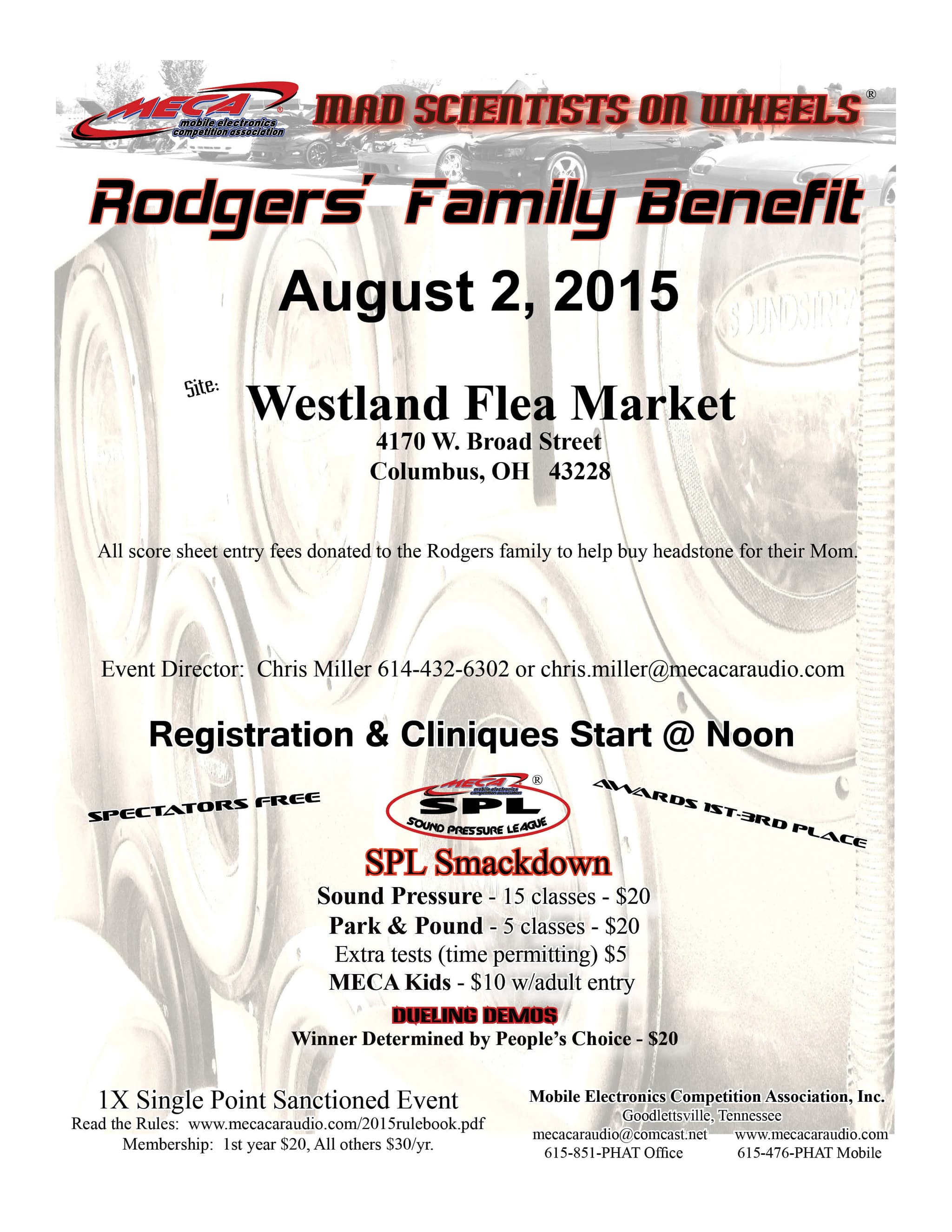 Rodgers' Family Benefit Flyer
