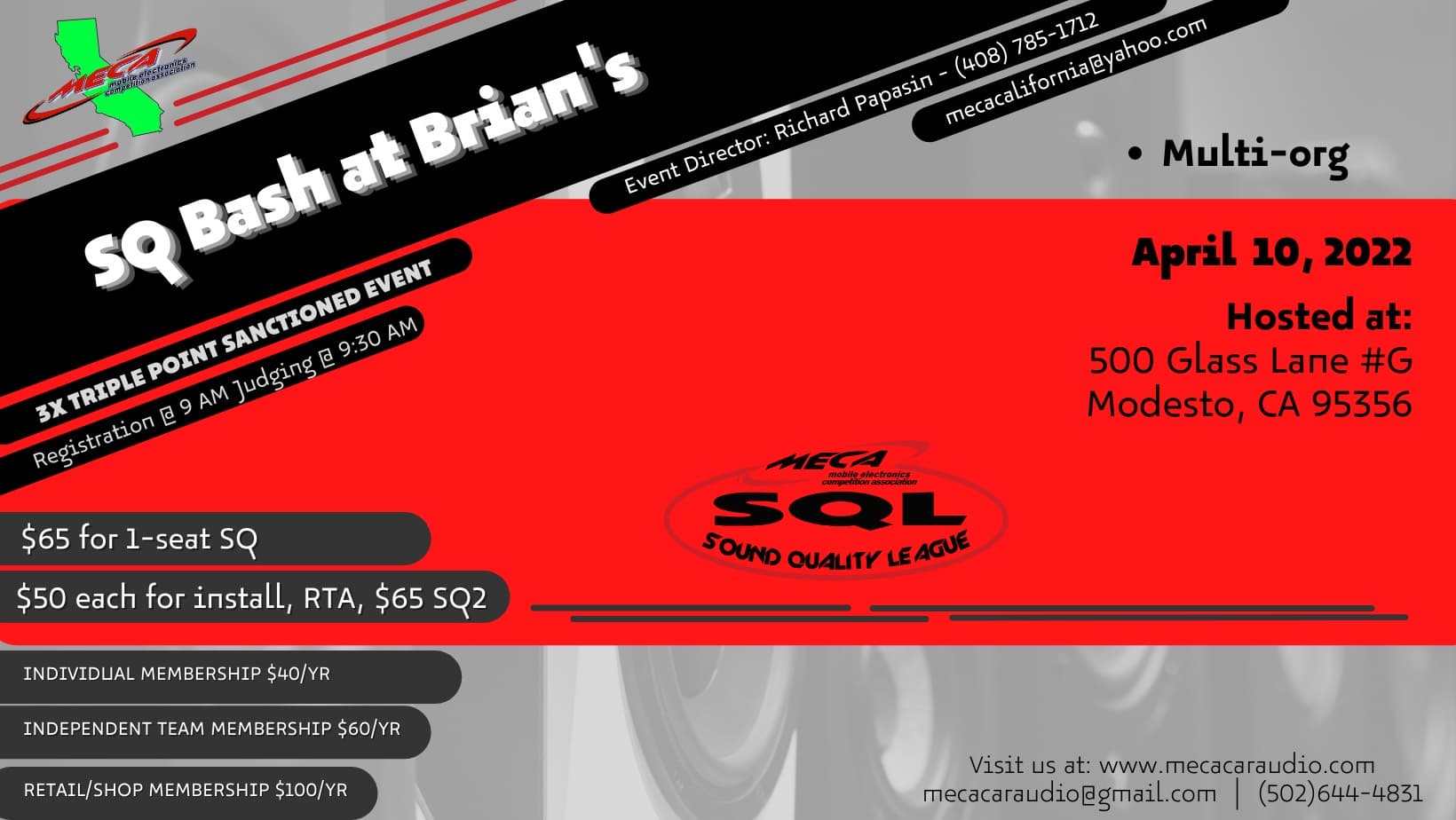 SQ Bash at Brian's Flyer