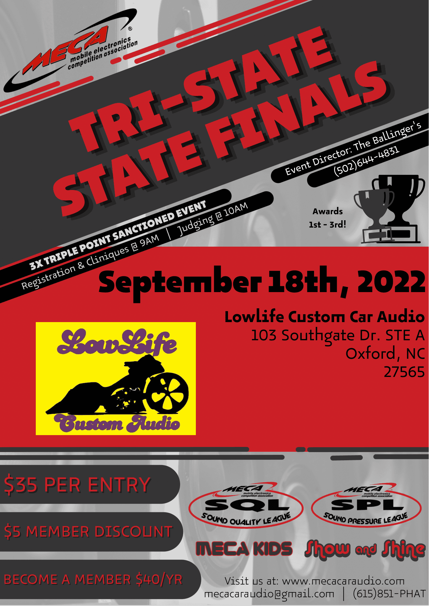 Tri-State State Finals Flyer