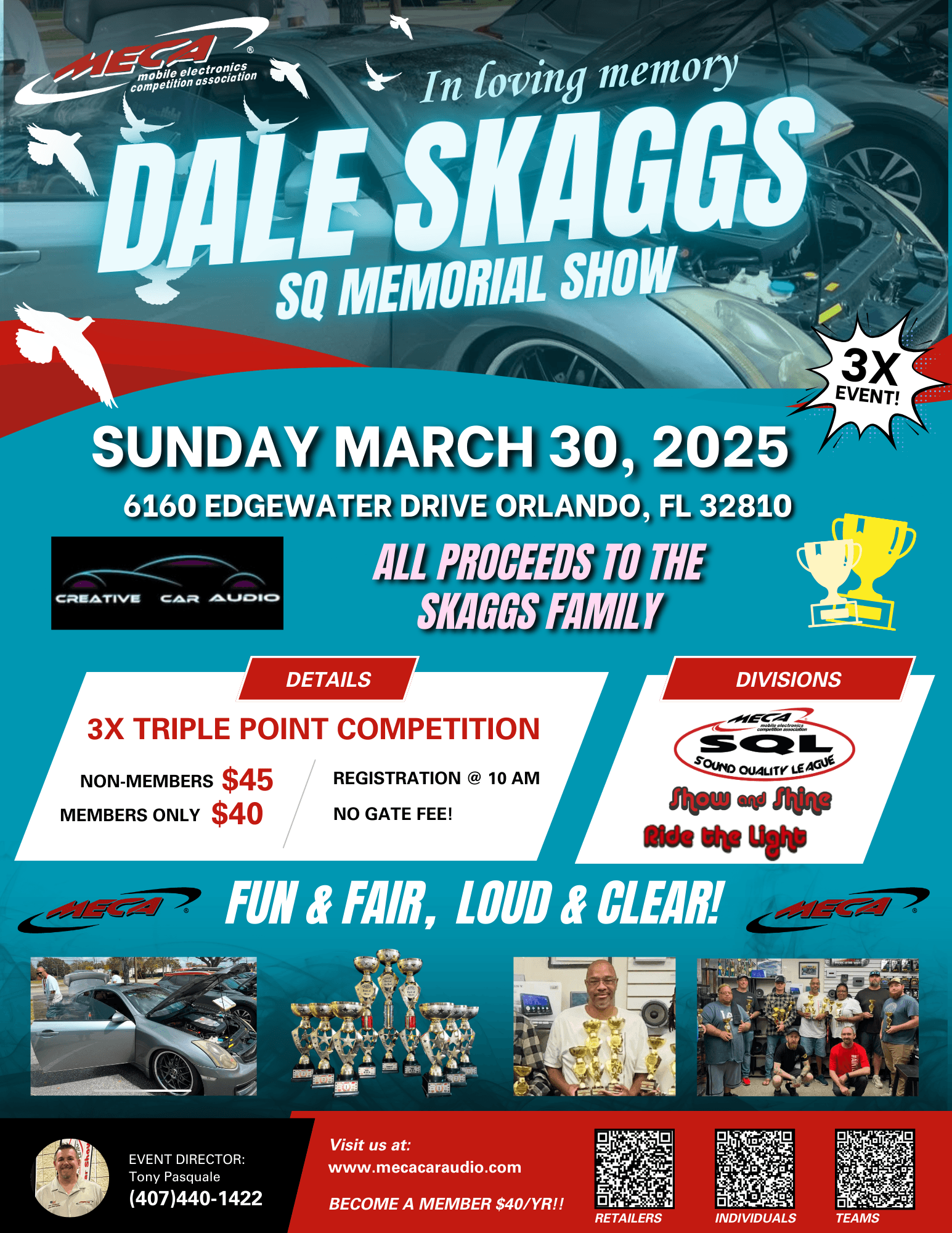 Dale Skaggs SQ Memorial Show Flyer