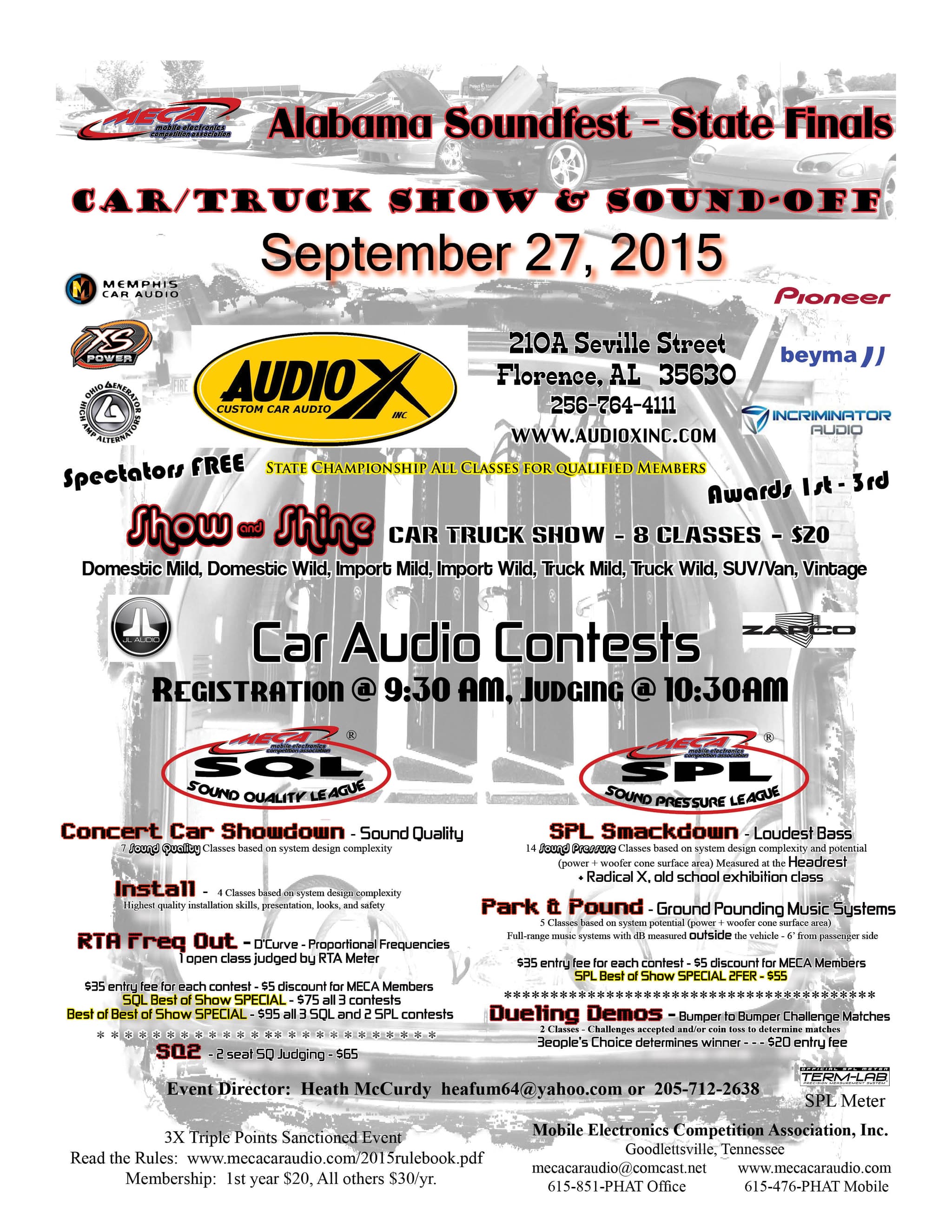 Alabama Soundfest - State Finals Flyer