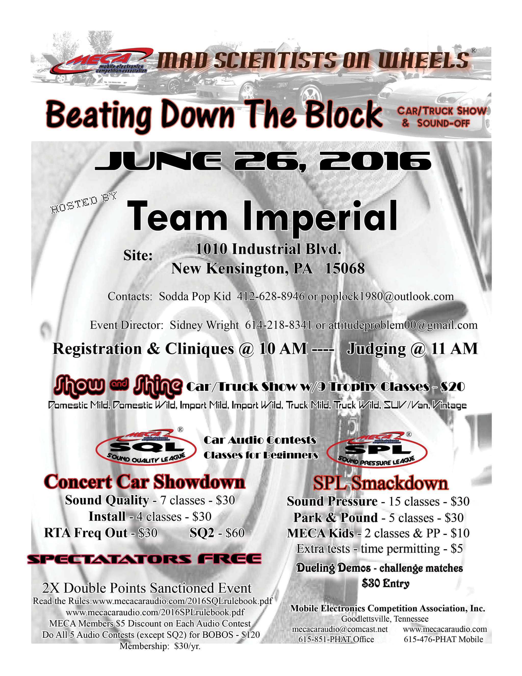 Beating Down The Block Flyer