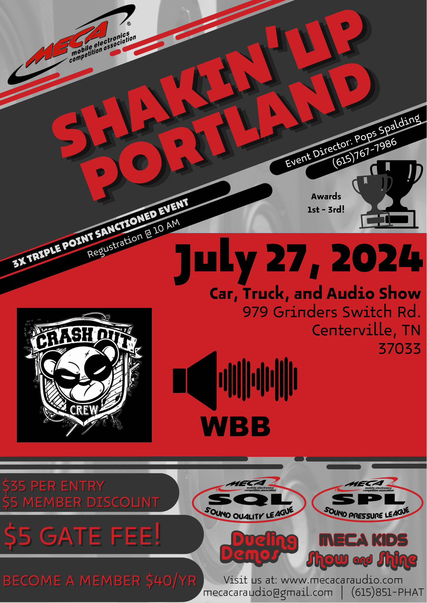 Shakin' Up Portland Flyer