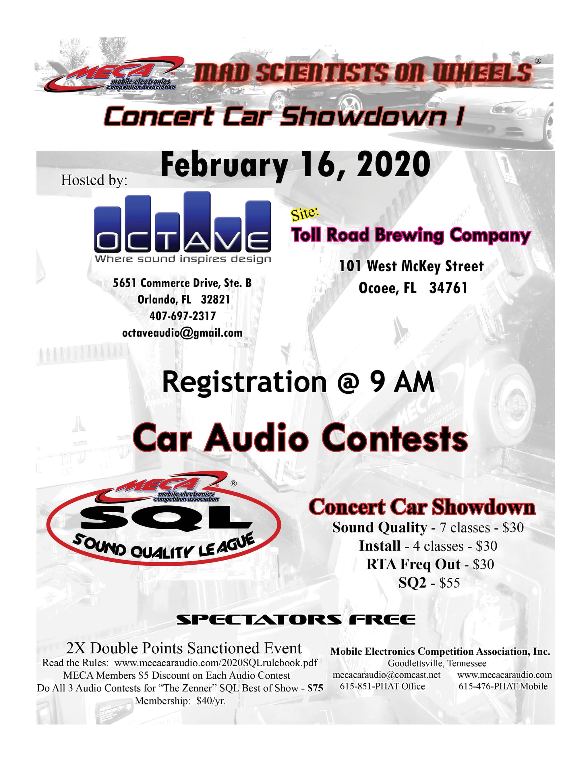 Concert Car Showdown I Flyer