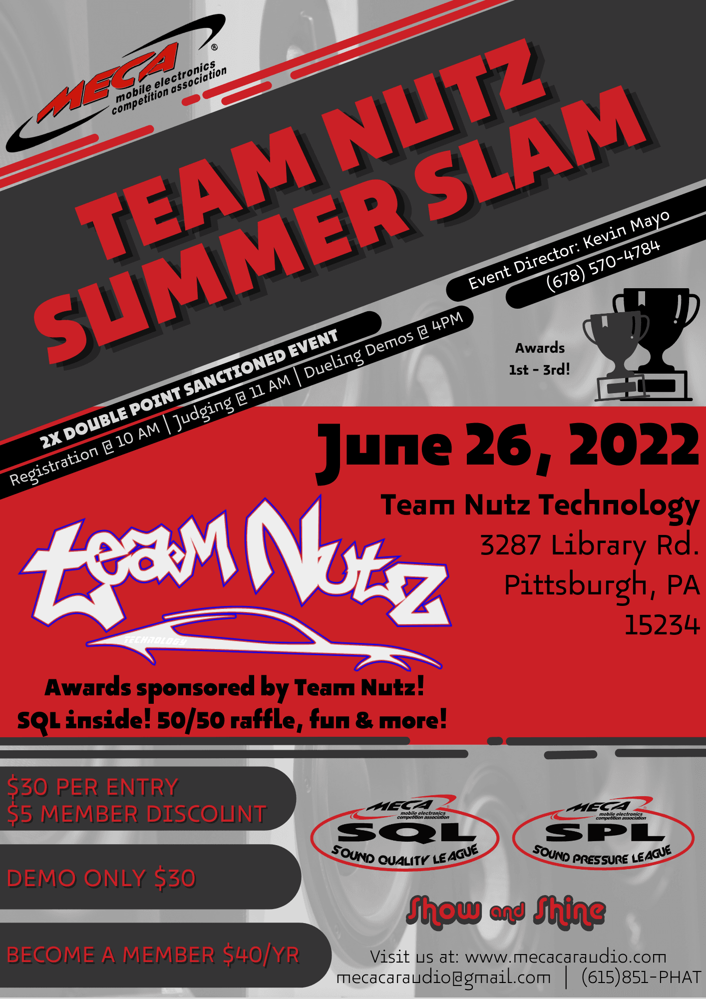 Team Nutz Summer Slam Flyer
