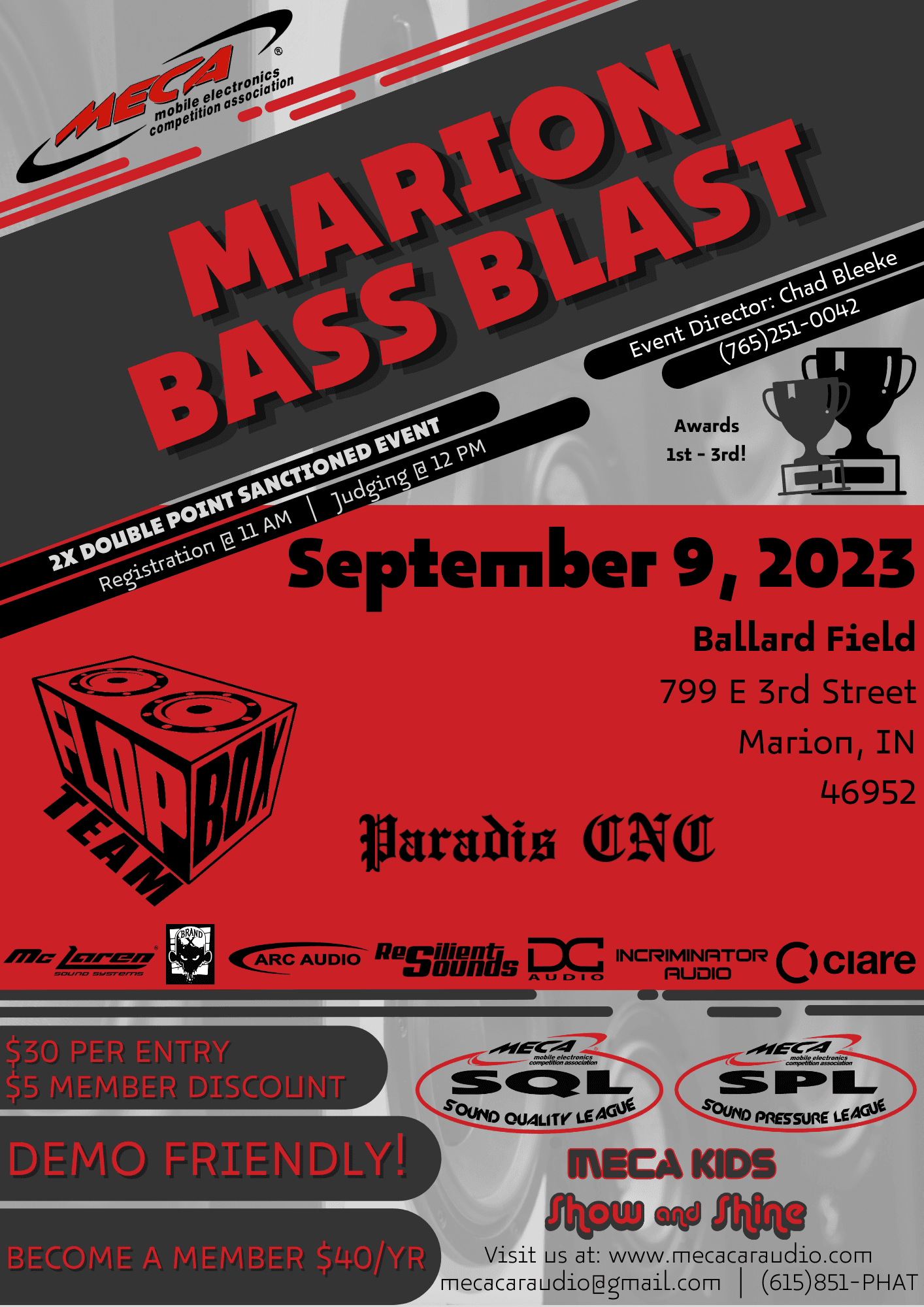 Marion Bass Blast Flyer