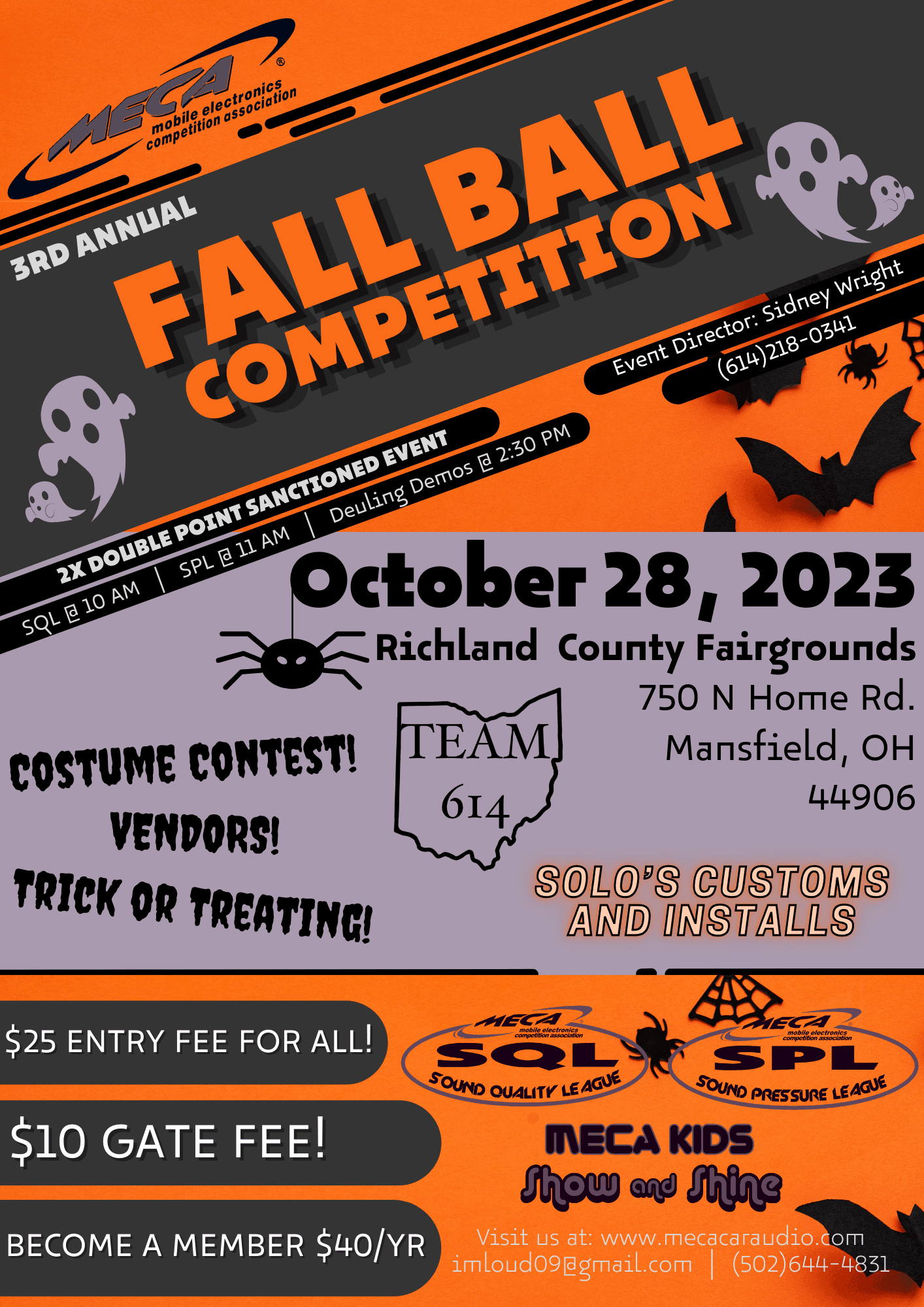 3rd Annual Fall Ball Competition Flyer