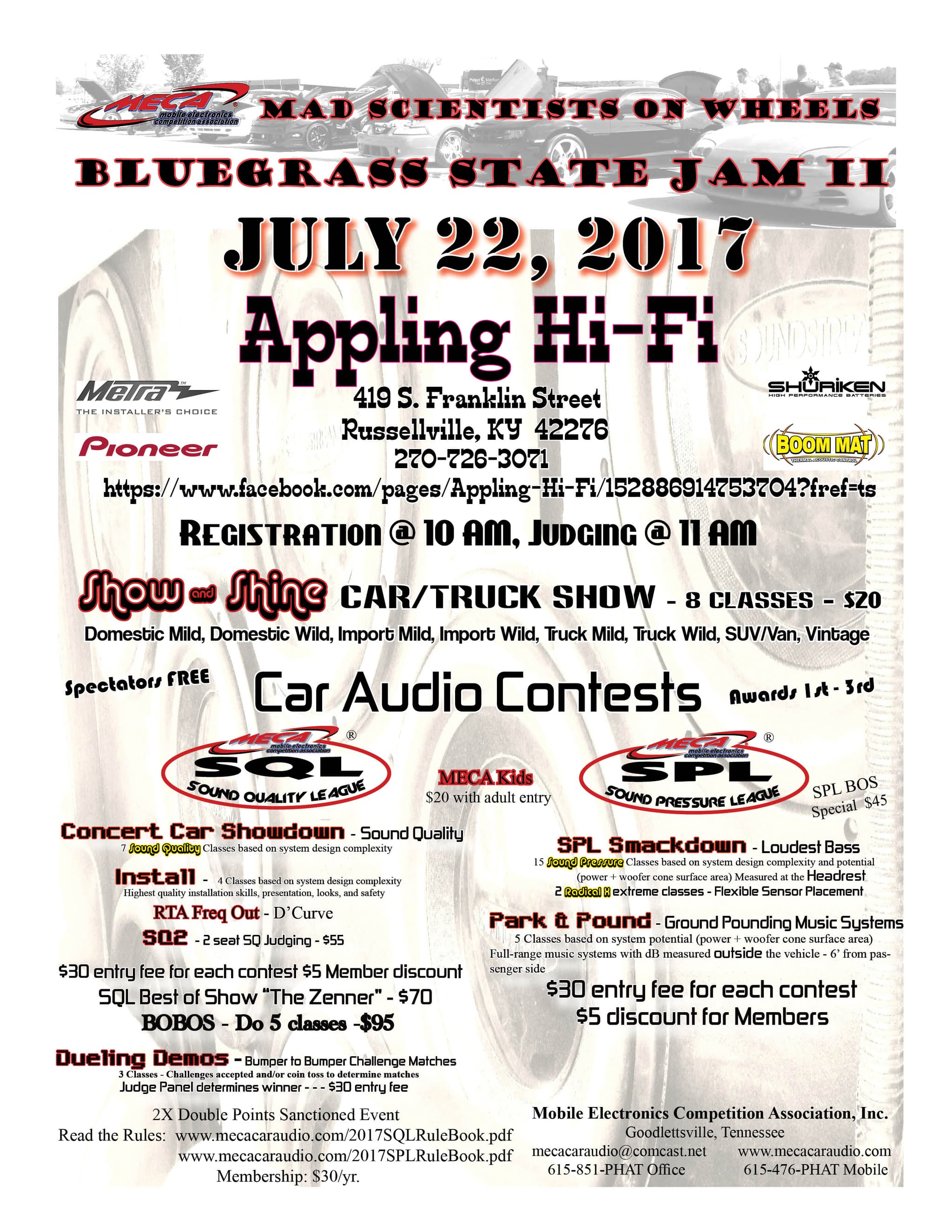 Bluegrass State Jam II Flyer