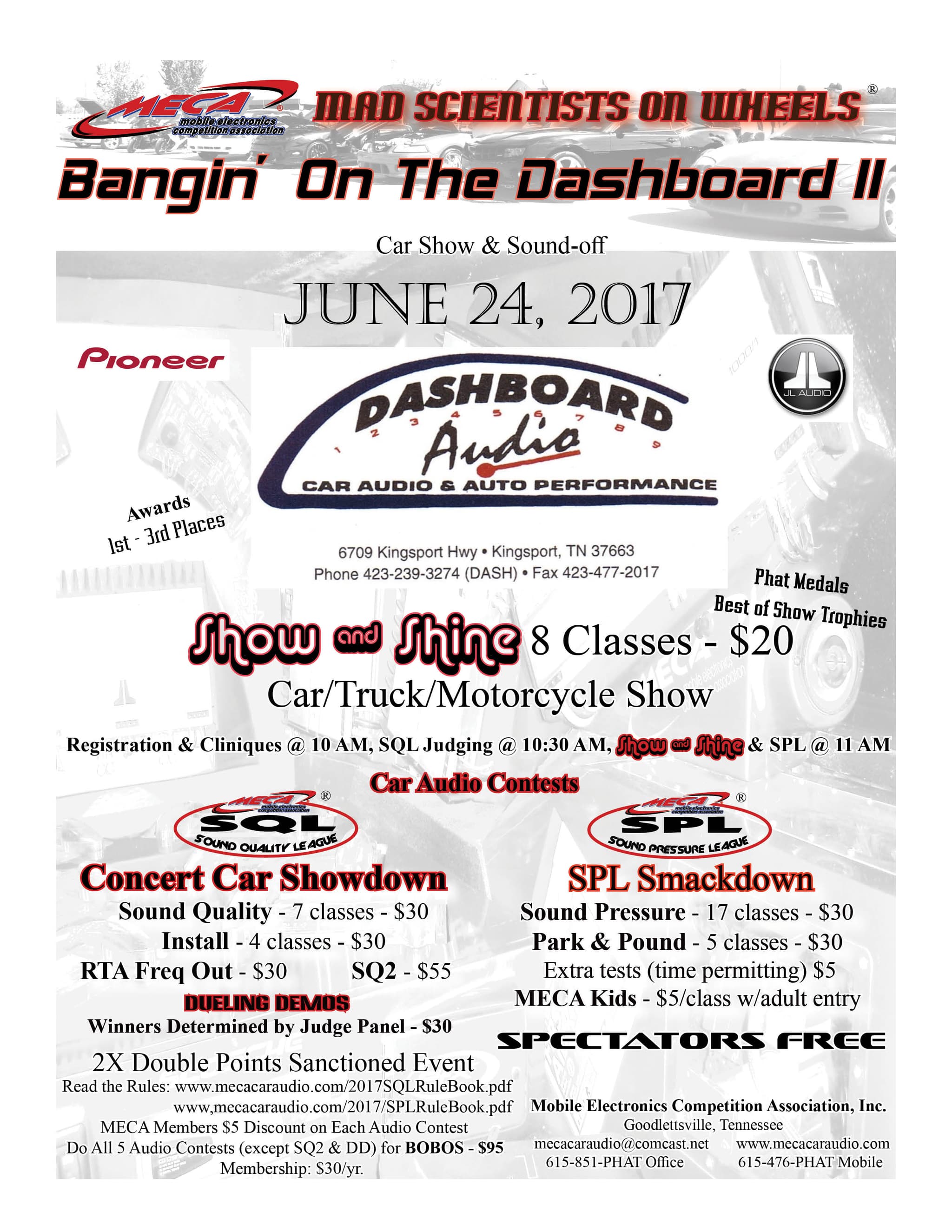 Bangin' On The Dashboard II Flyer