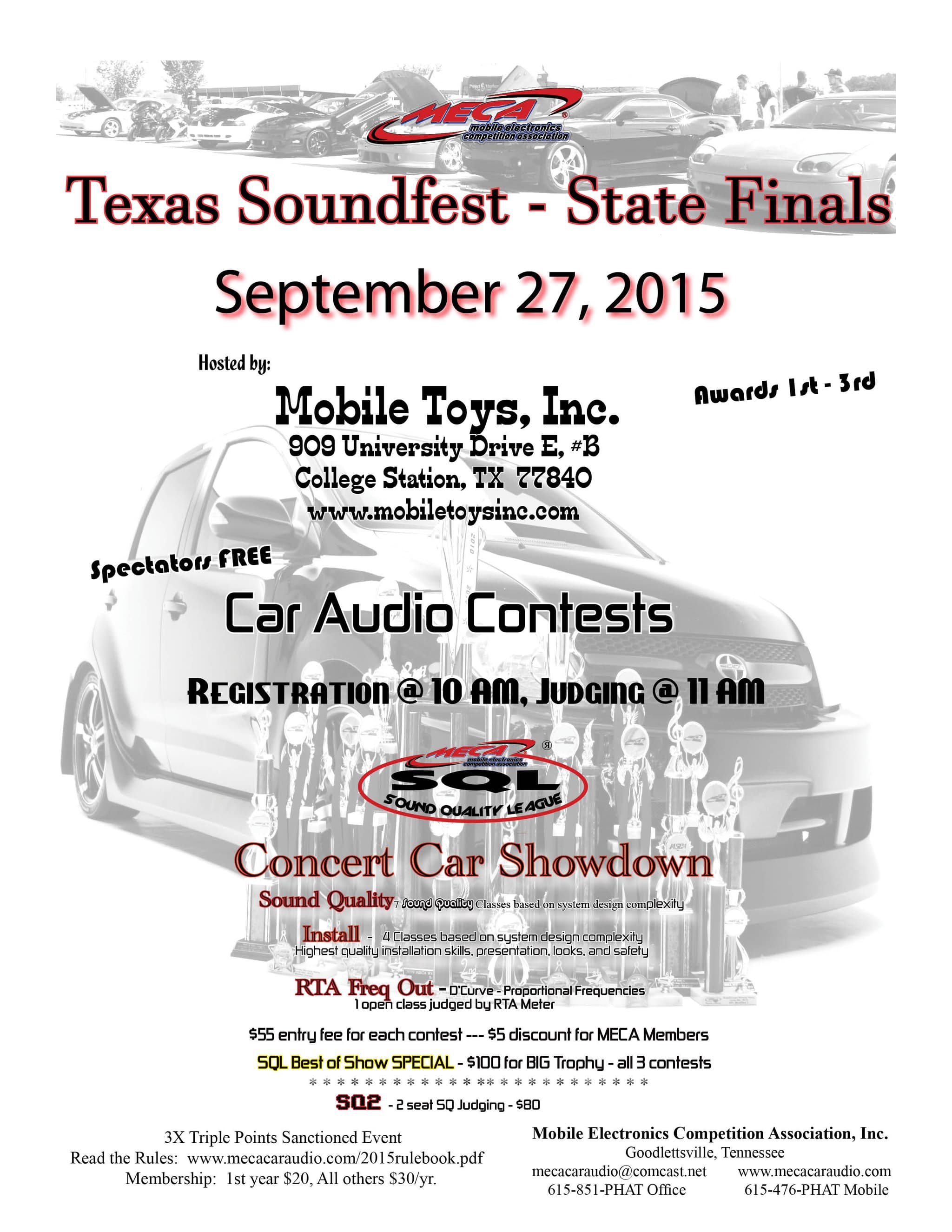Texas Soundfest - State Finals Flyer
