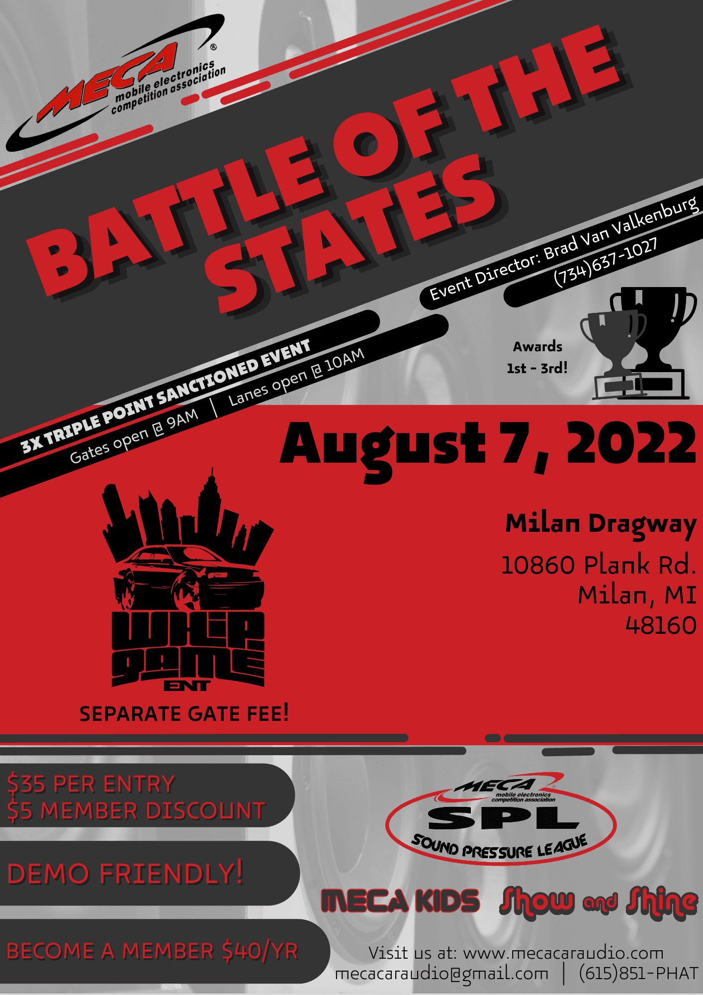 Battle Of The States Flyer