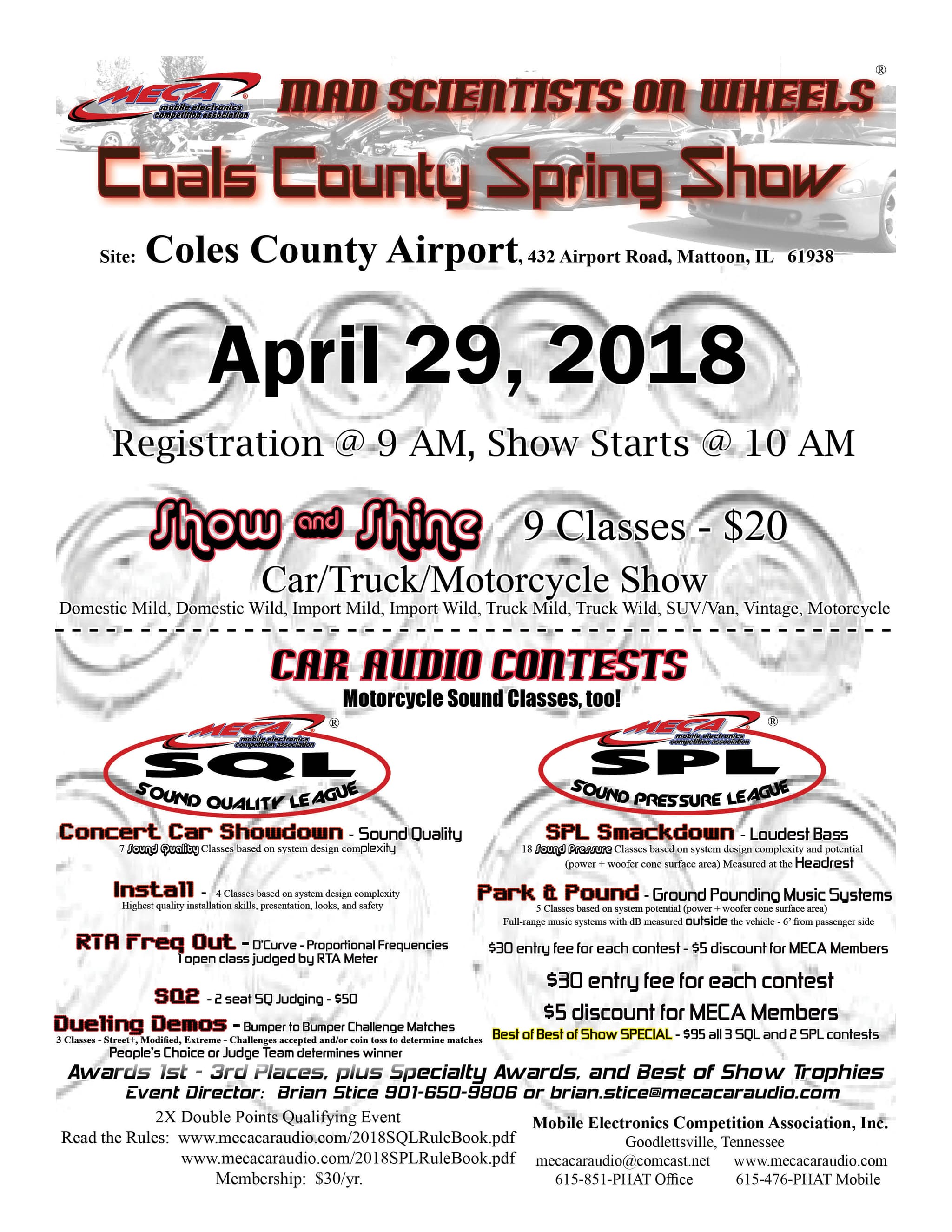 Coals County Spring Show Flyer