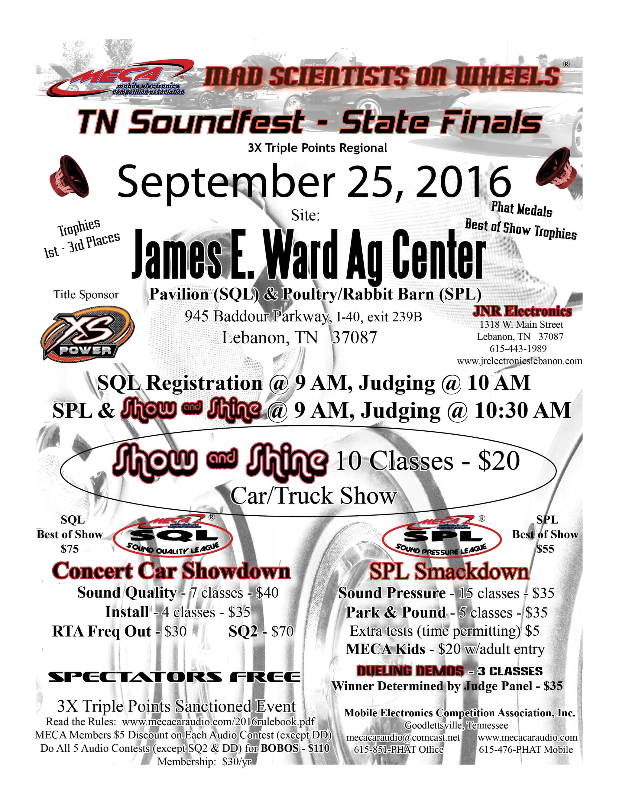 Tennessee Soundfest - State Finals Flyer