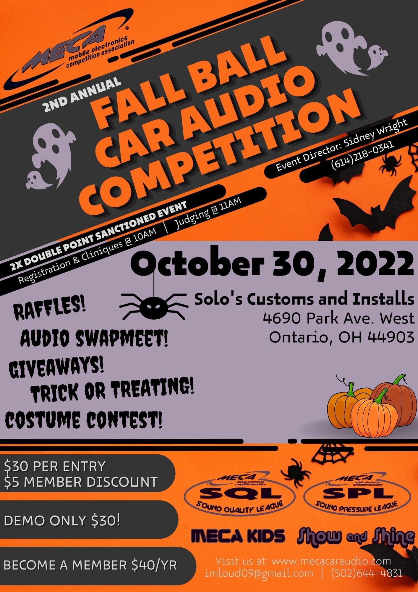 Fall Ball Car Audio Competition Flyer