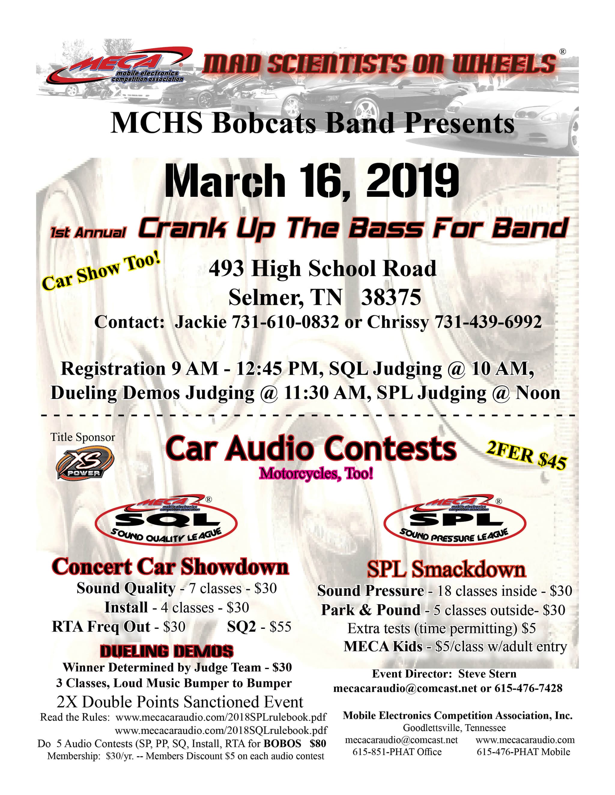 Crank Up The Bass For Band Flyer