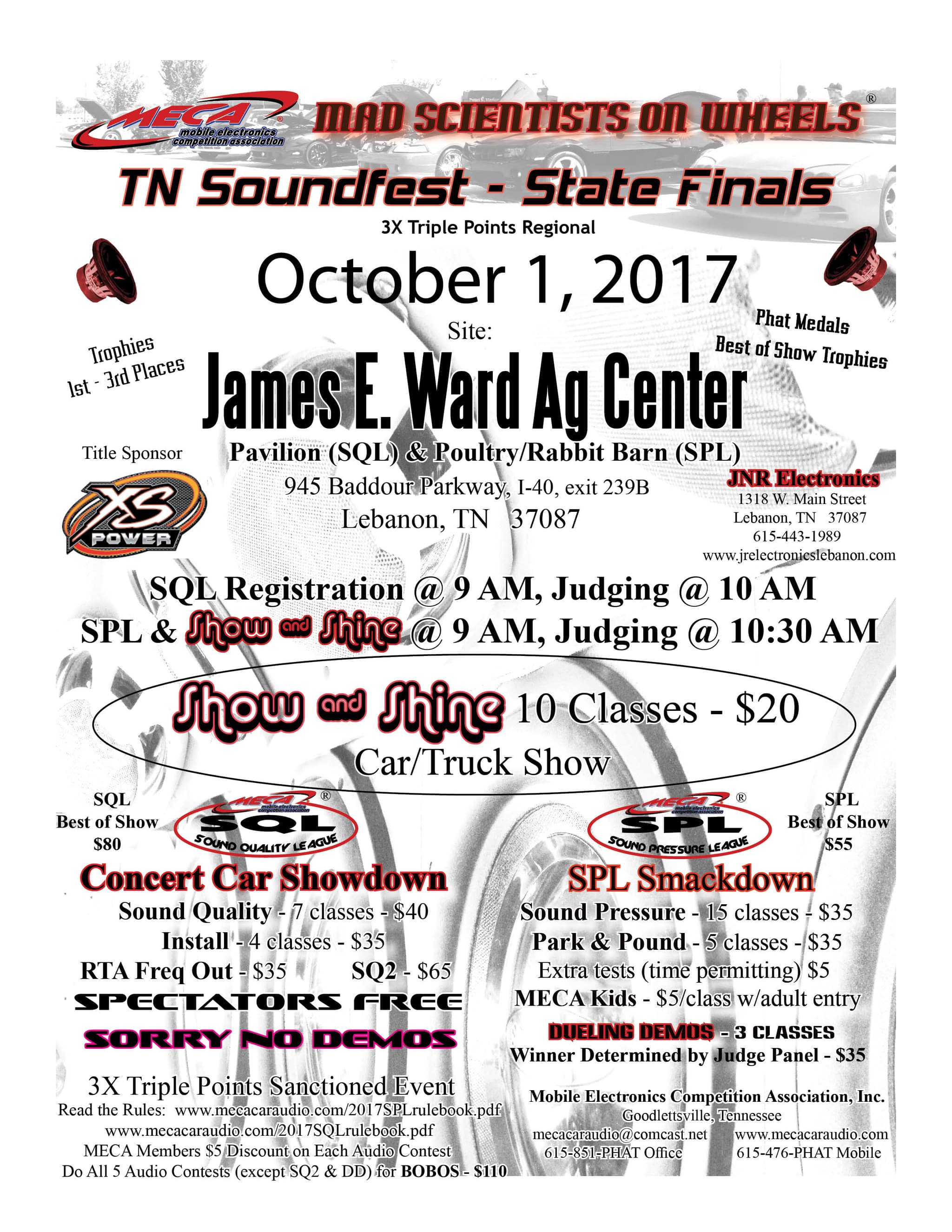 Tennessee Soundfest - State Finals Flyer