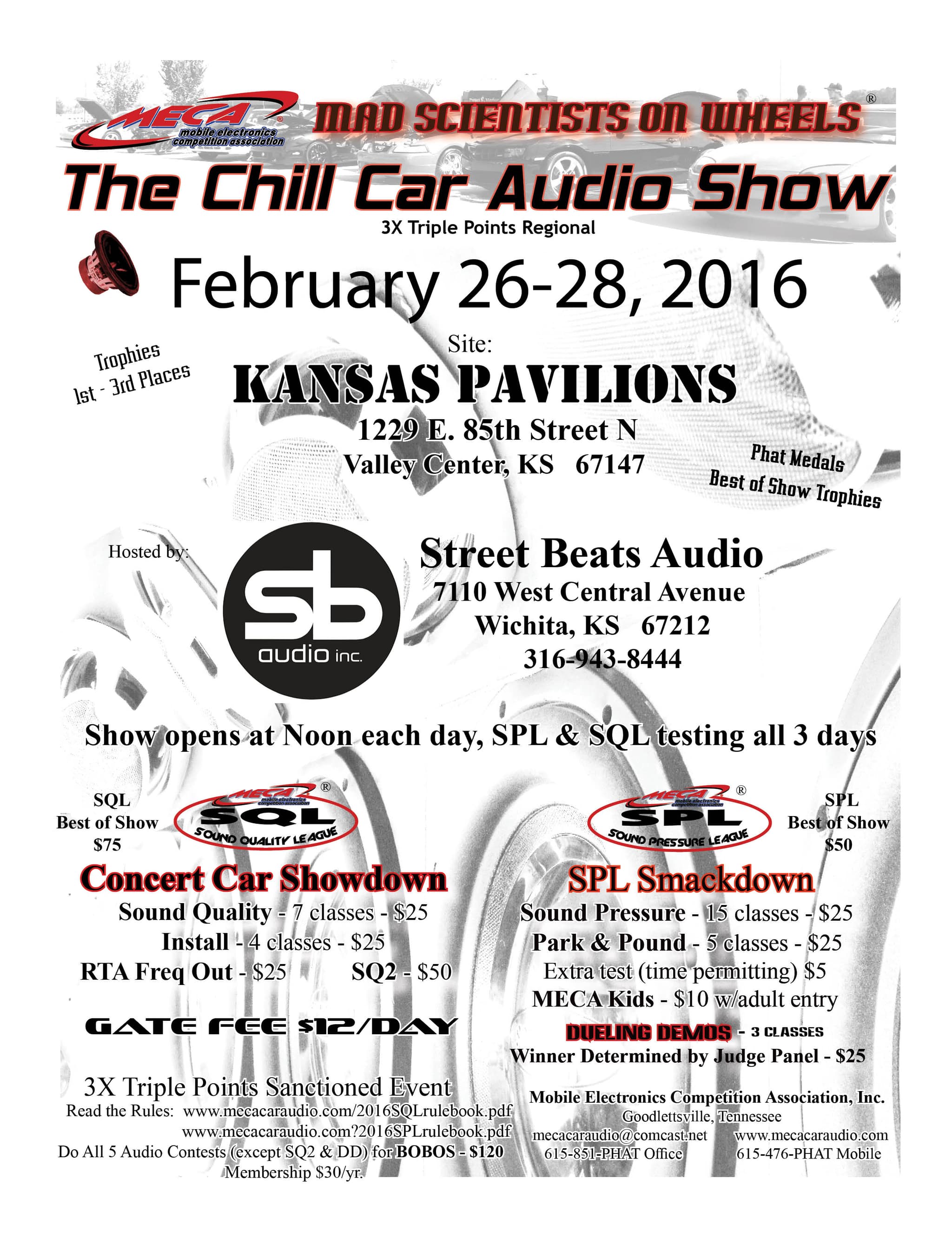 The Chill Car Audio Show Flyer