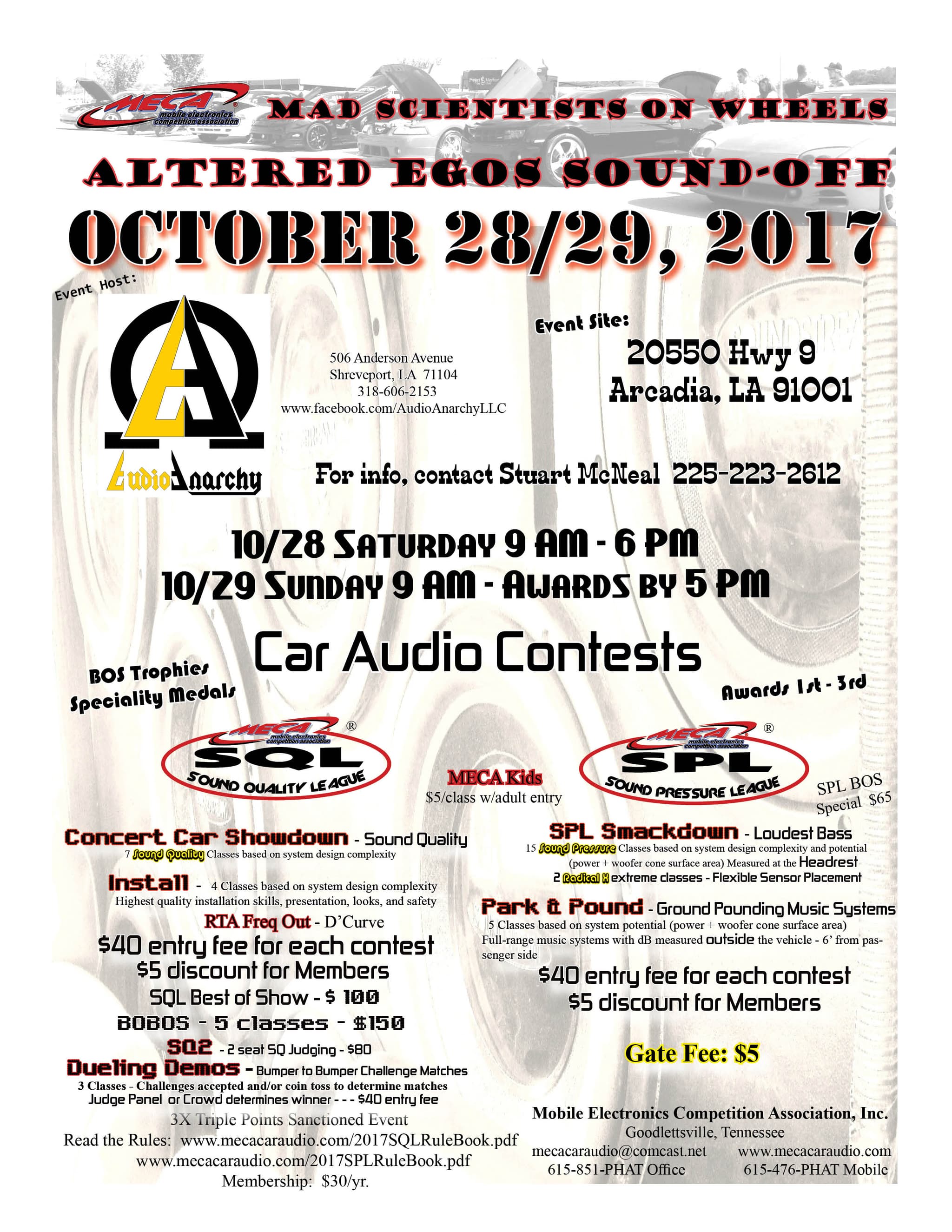 Altered Egos Sound-off Flyer