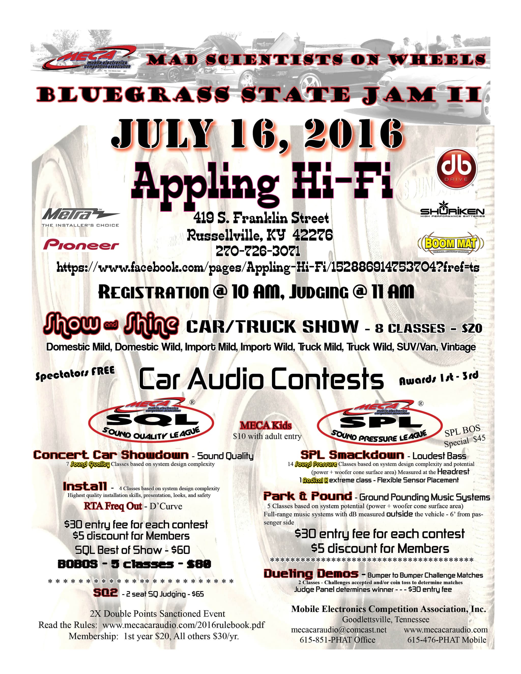Bluegrass State Jam II Flyer