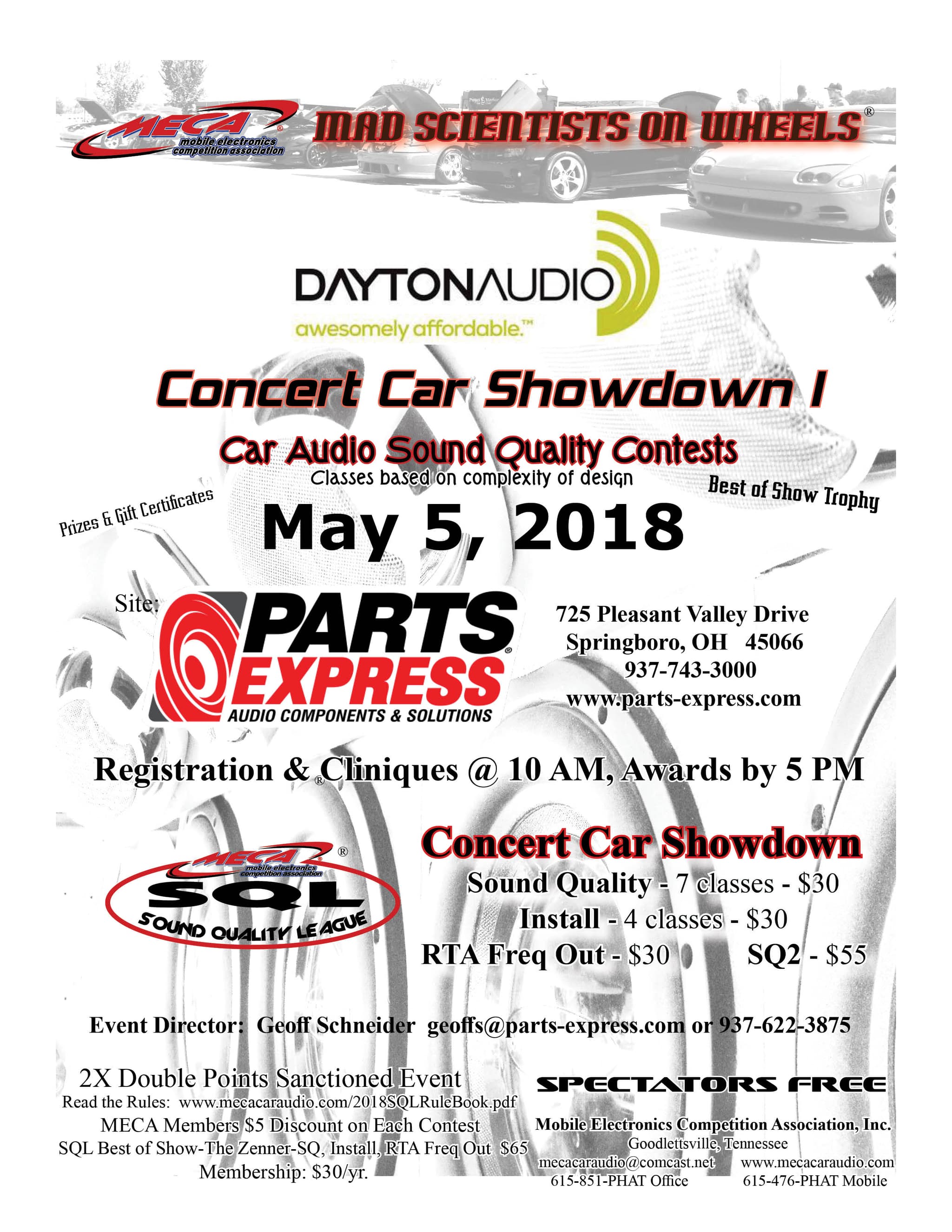Dayton Audio Concert Car Showdown I Flyer