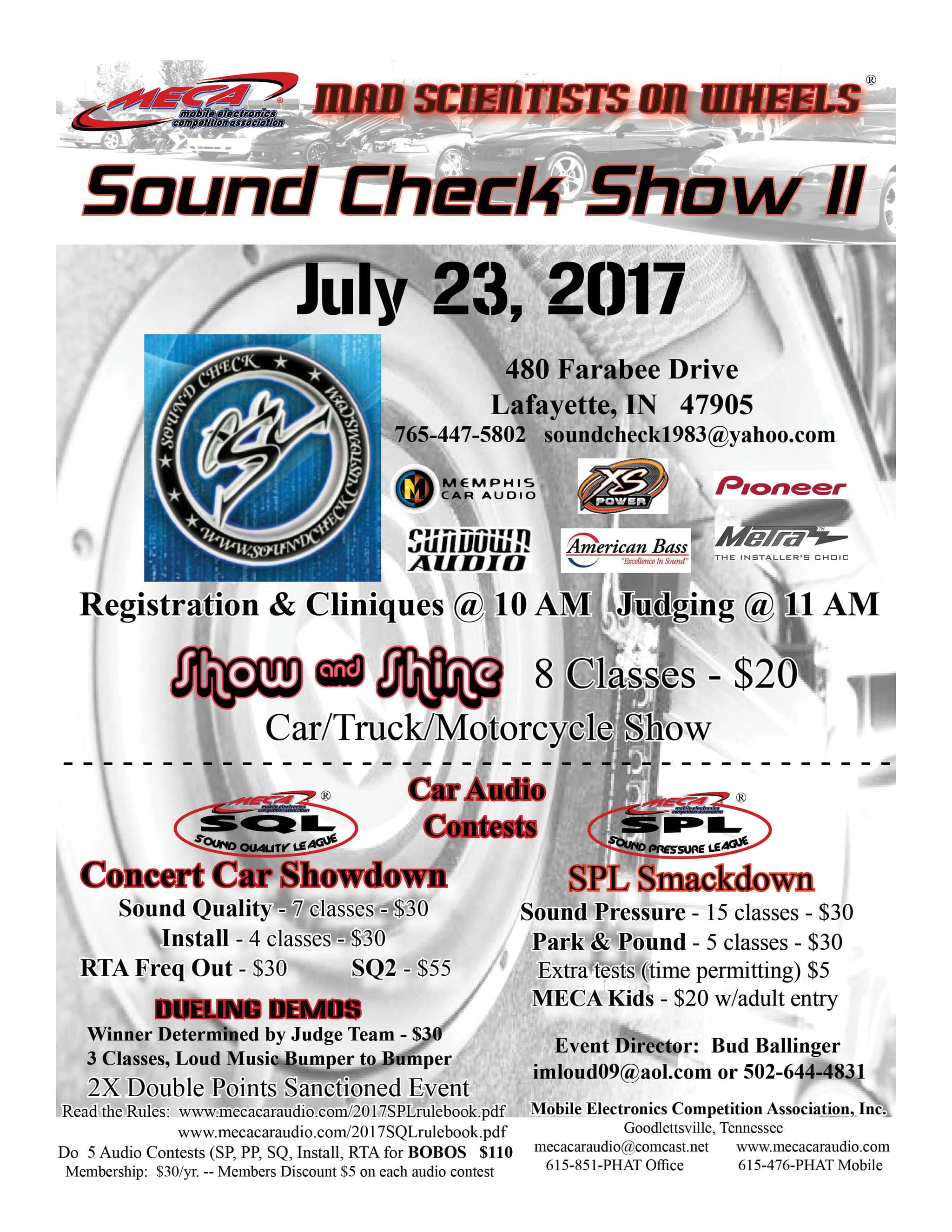Sound Check Show II Flyer