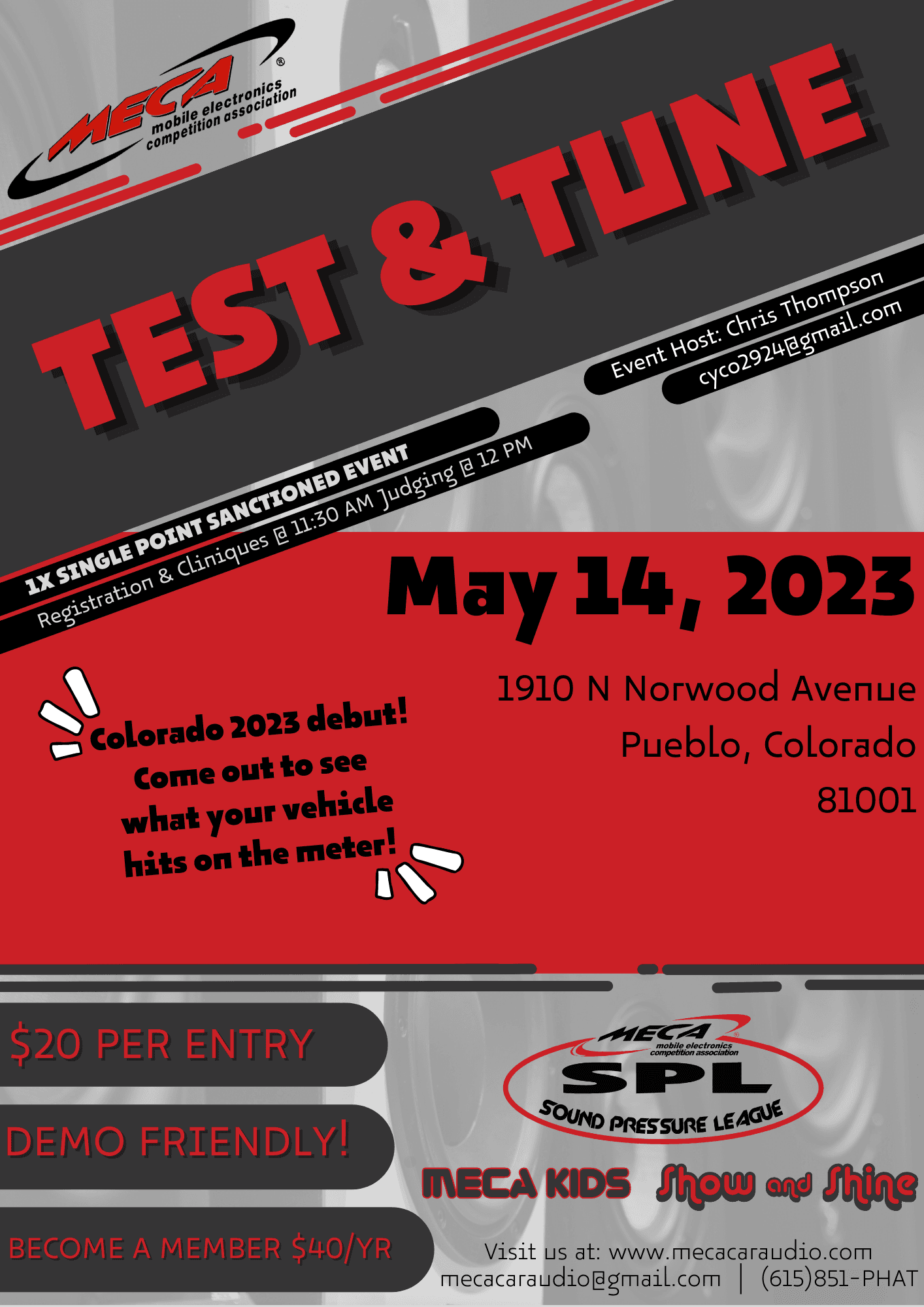 Test & Tune Flyer