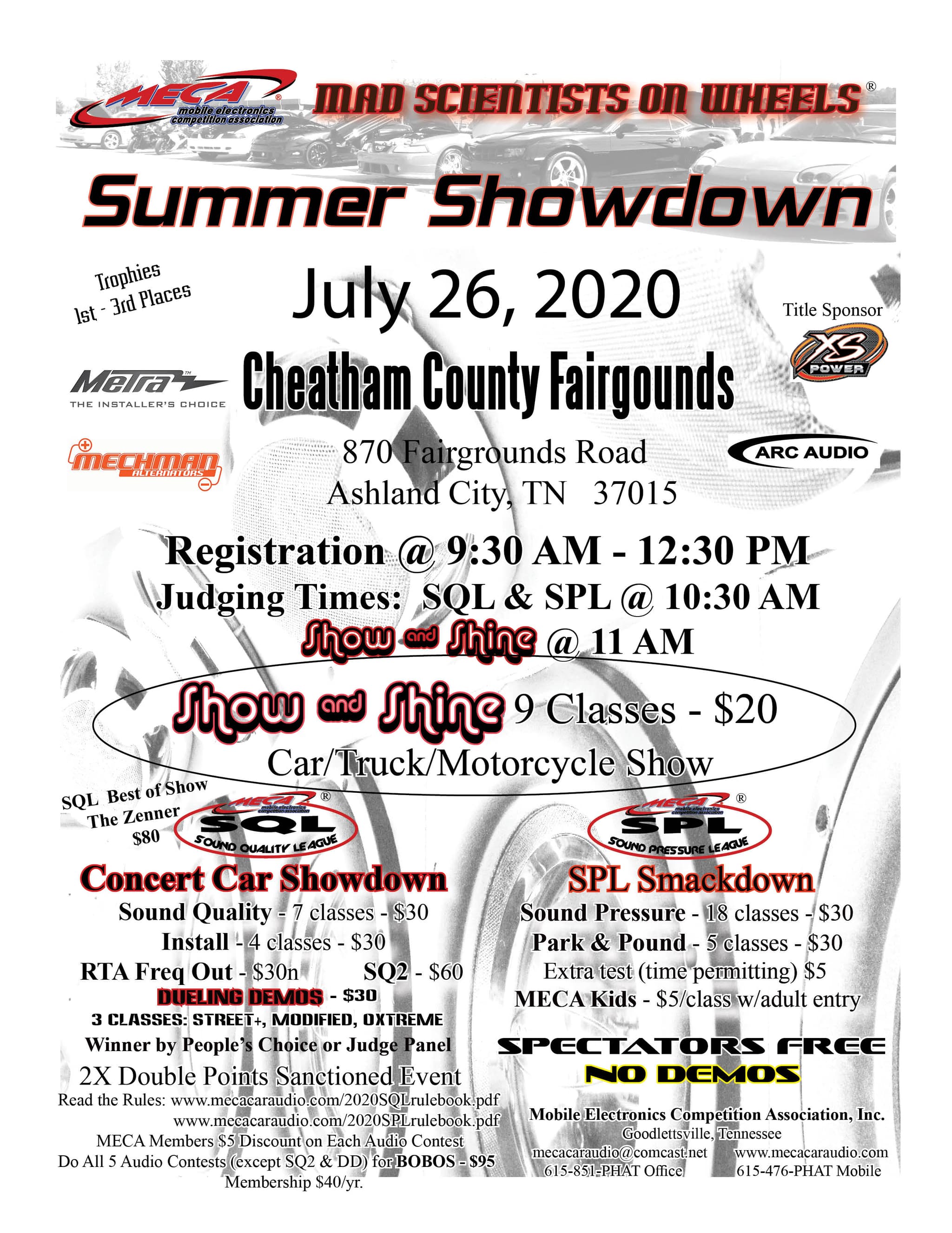 Summer Showdown Flyer