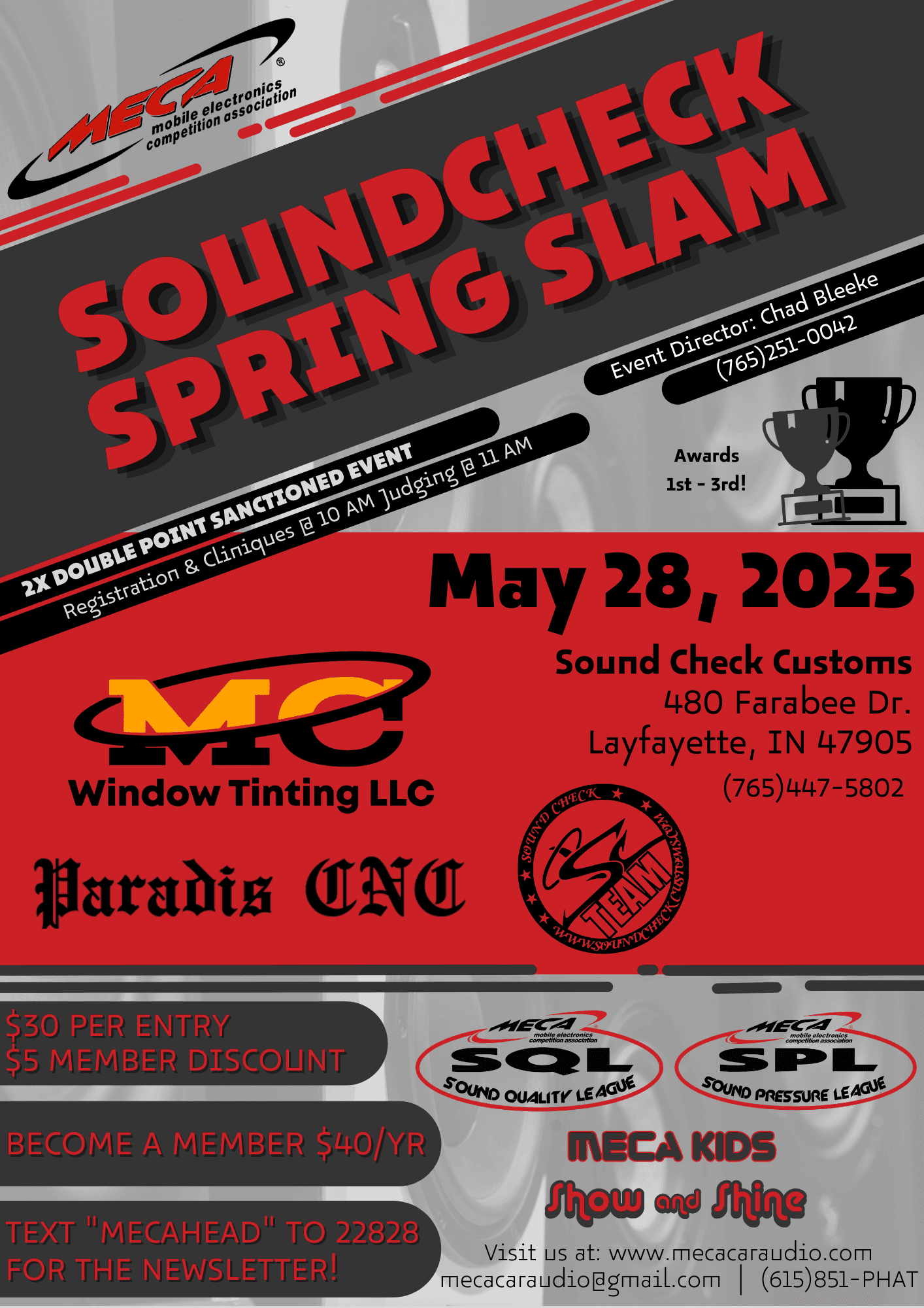 Sound Check Spring Slam Flyer