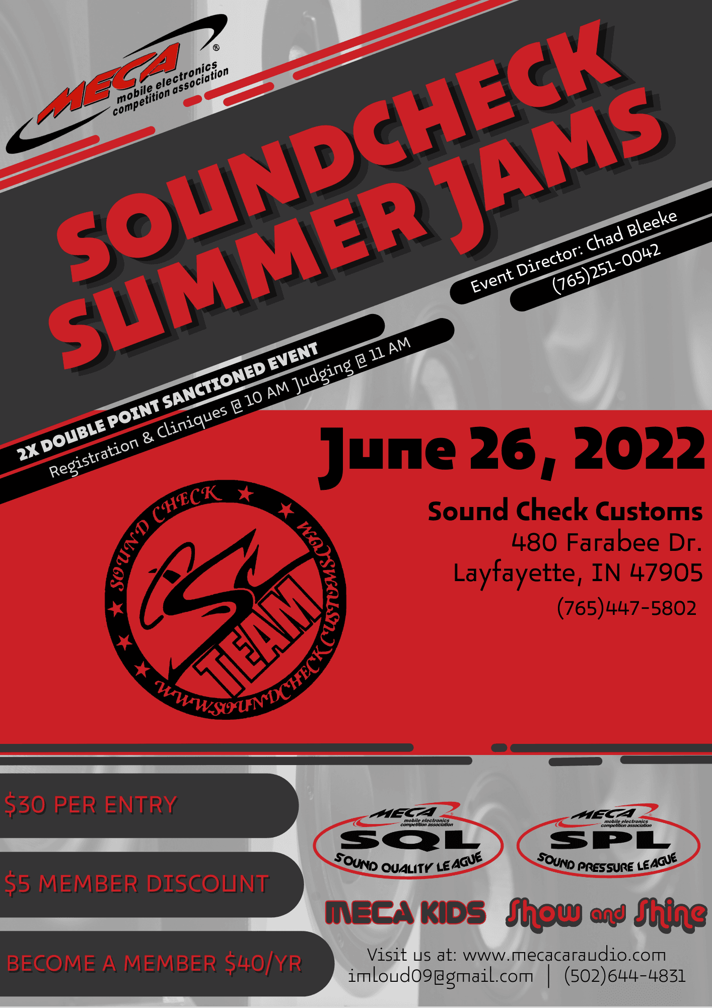 Sound Check Summer Jams Flyer