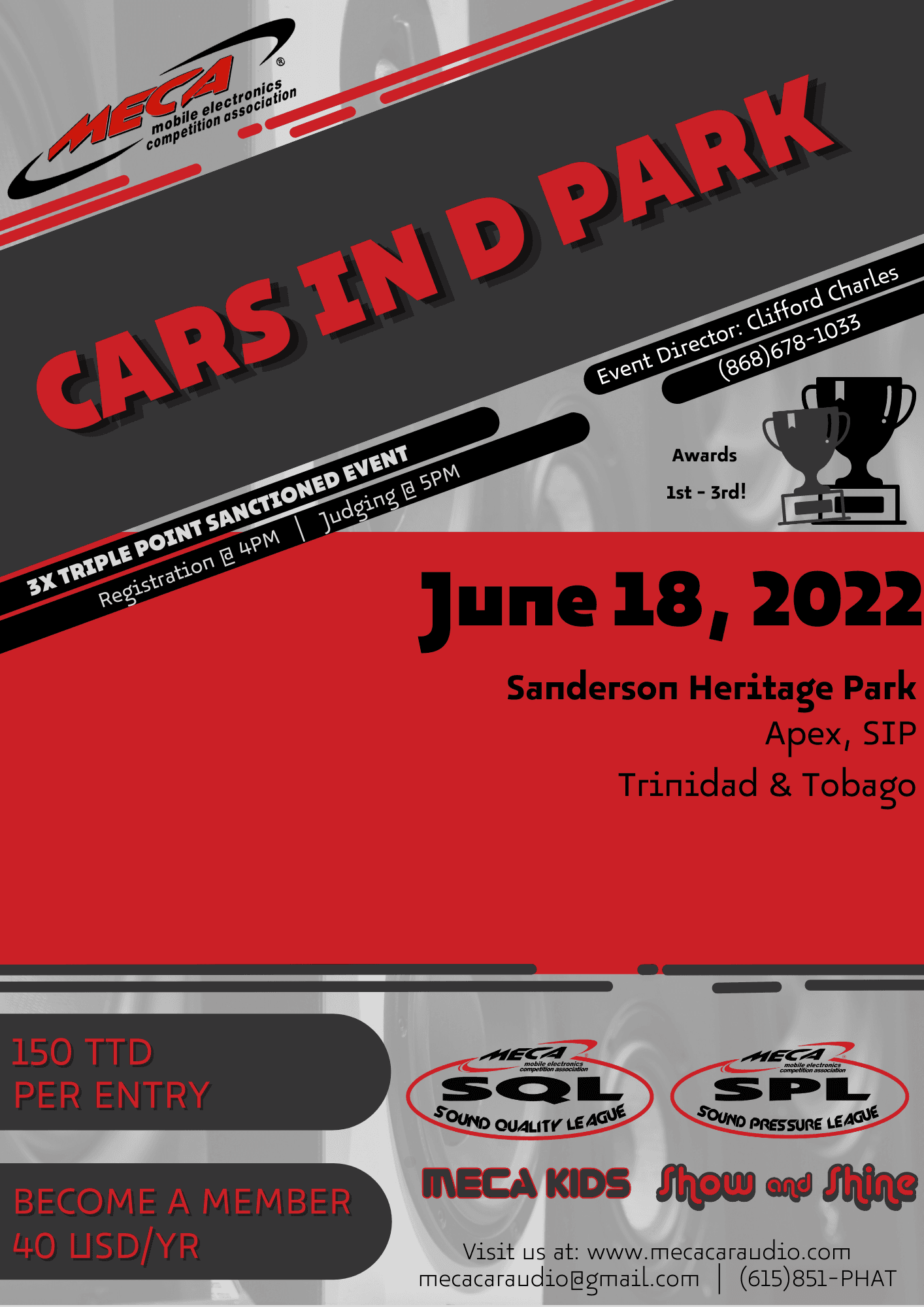 Cars In D Park Flyer