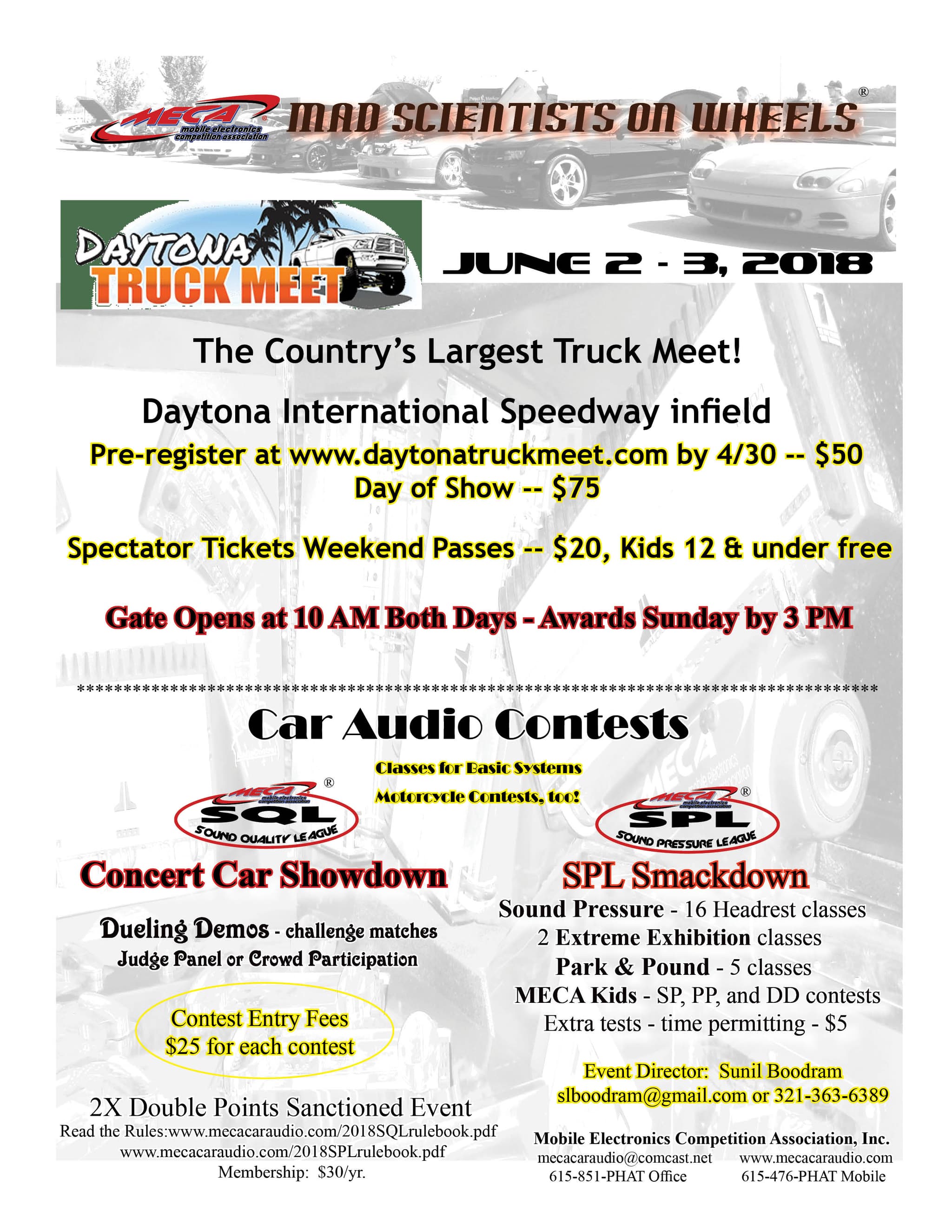Daytona Truck Meet Flyer