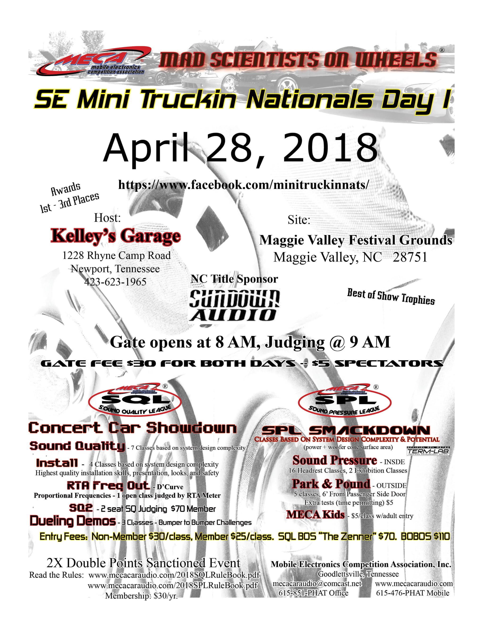 SE Mini Truckin Nationals Day 1 Flyer