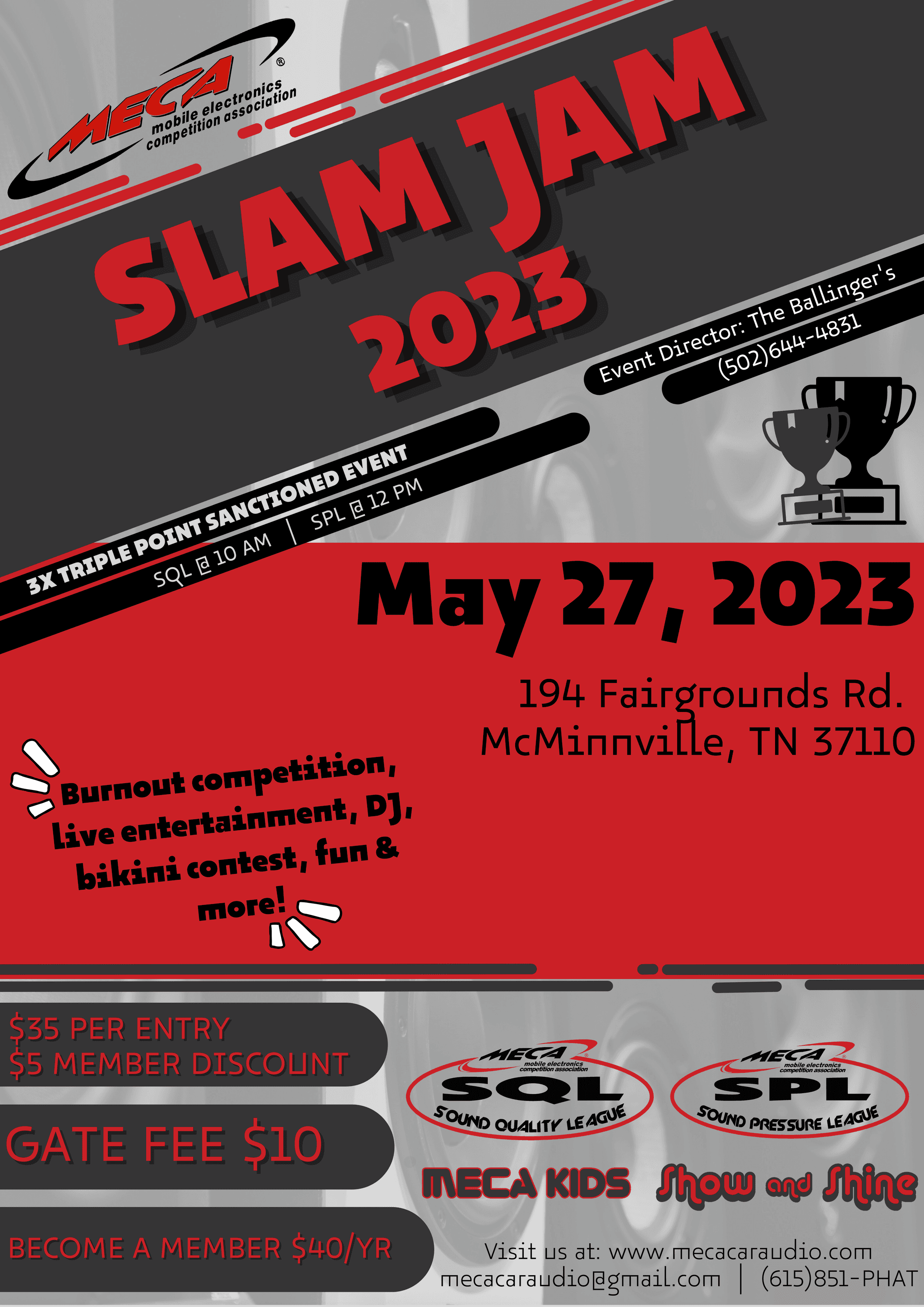 SLAM JAM 2023 Flyer