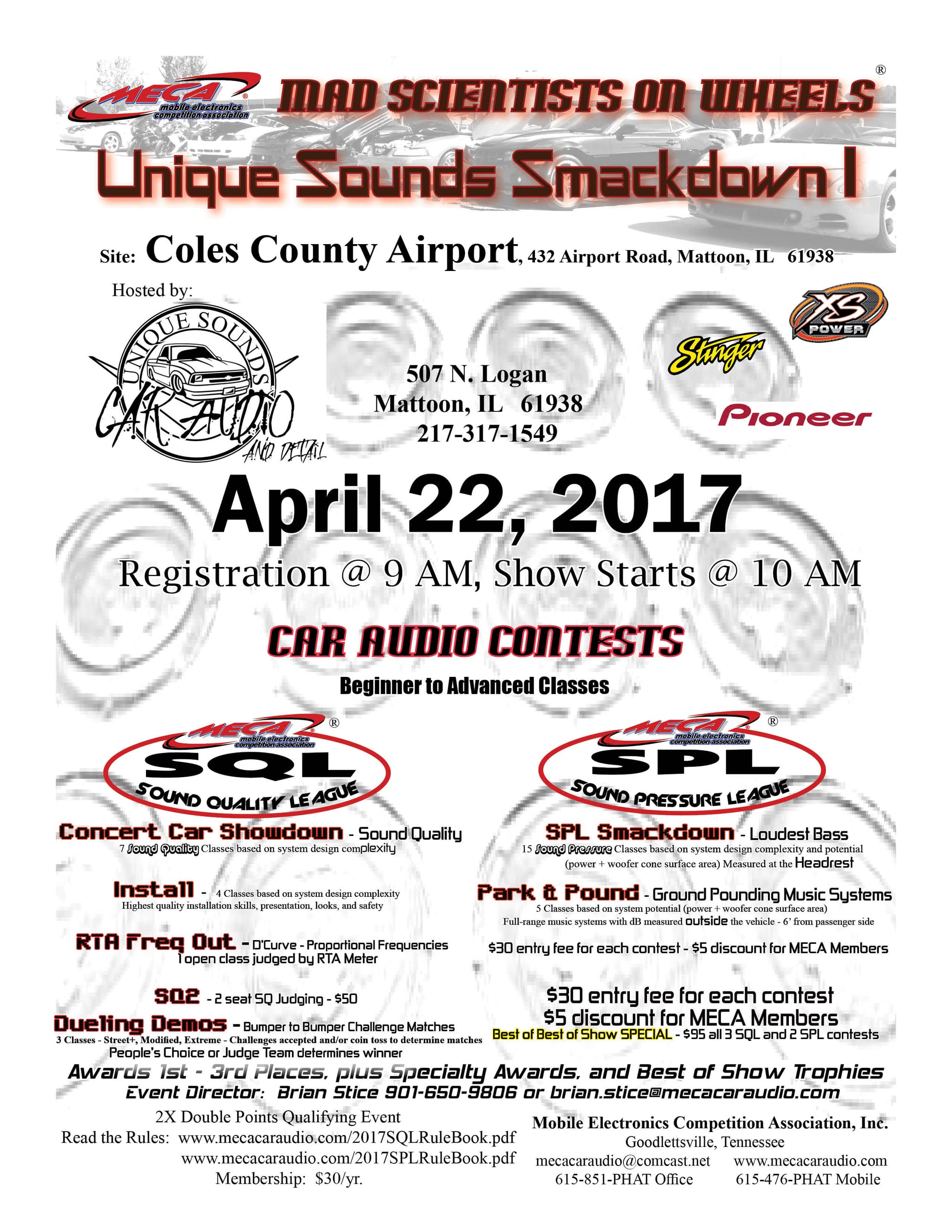 Unique Sounds Smackdown I Flyer