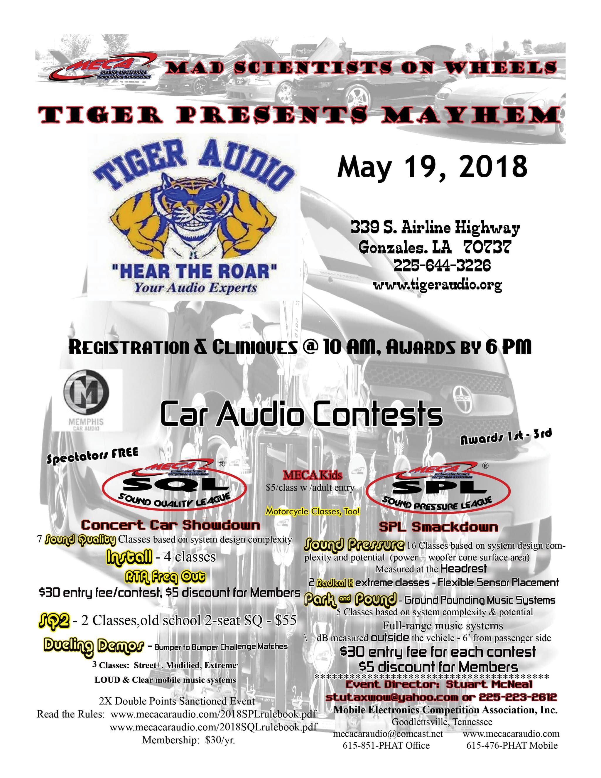 Tiger Presents Mayhem Flyer