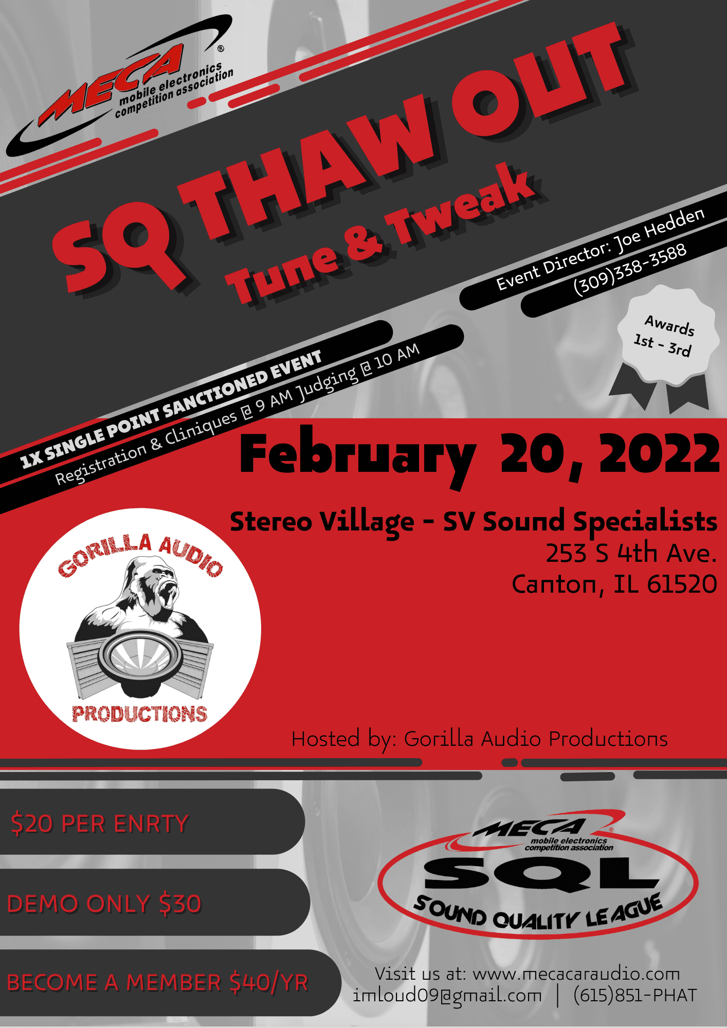 SQ Thaw Out Tune & Tweak Flyer