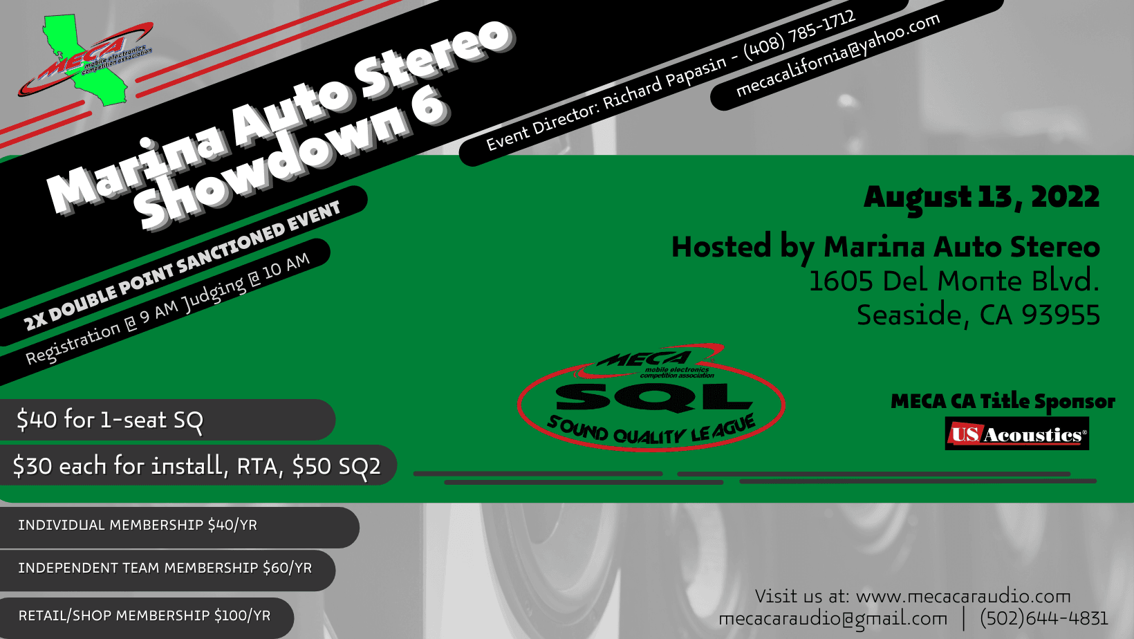 Marina Auto Stereo Showdown 6 Flyer