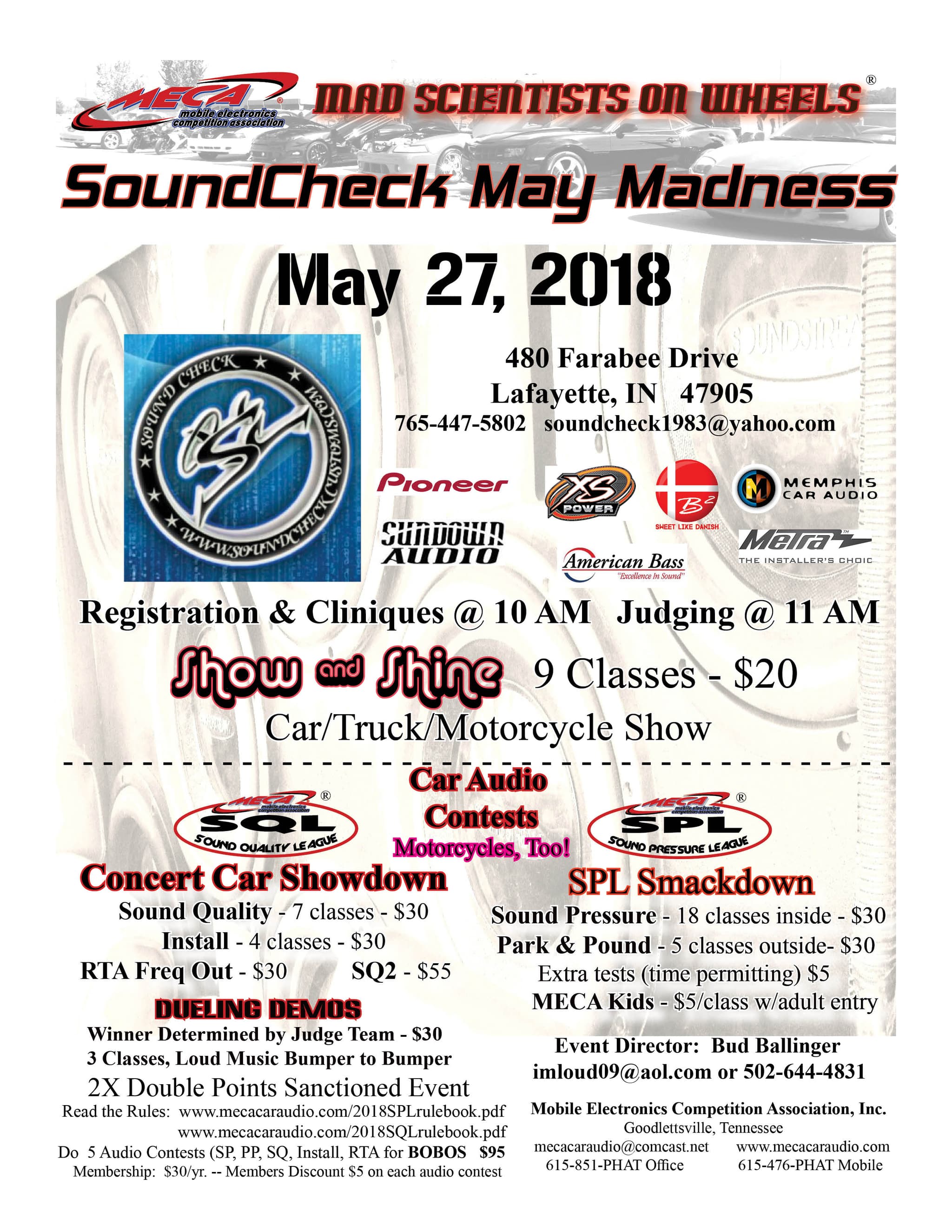 SoundCheck May Madness Flyer