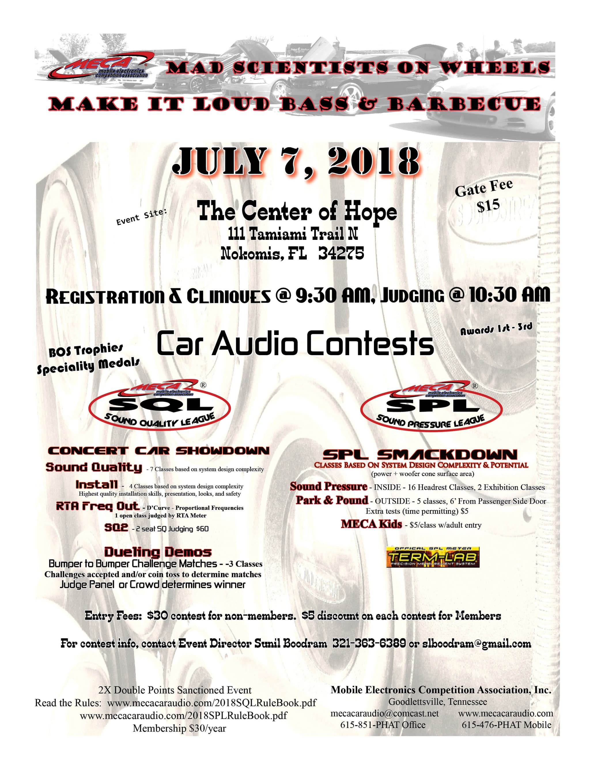 Make It Loud Bass & Barbecue Flyer