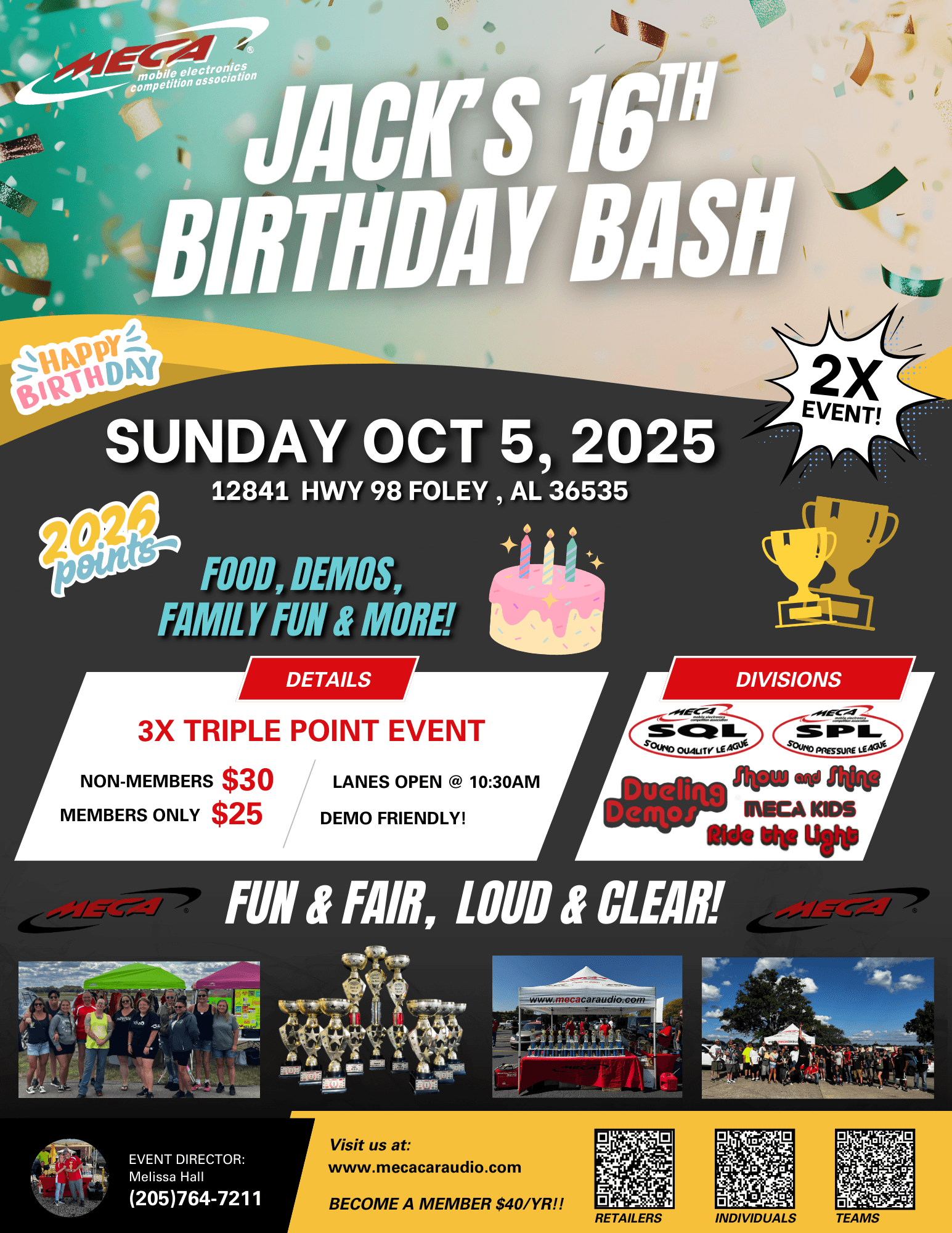 Jack's 16th Birthday Bash Flyer