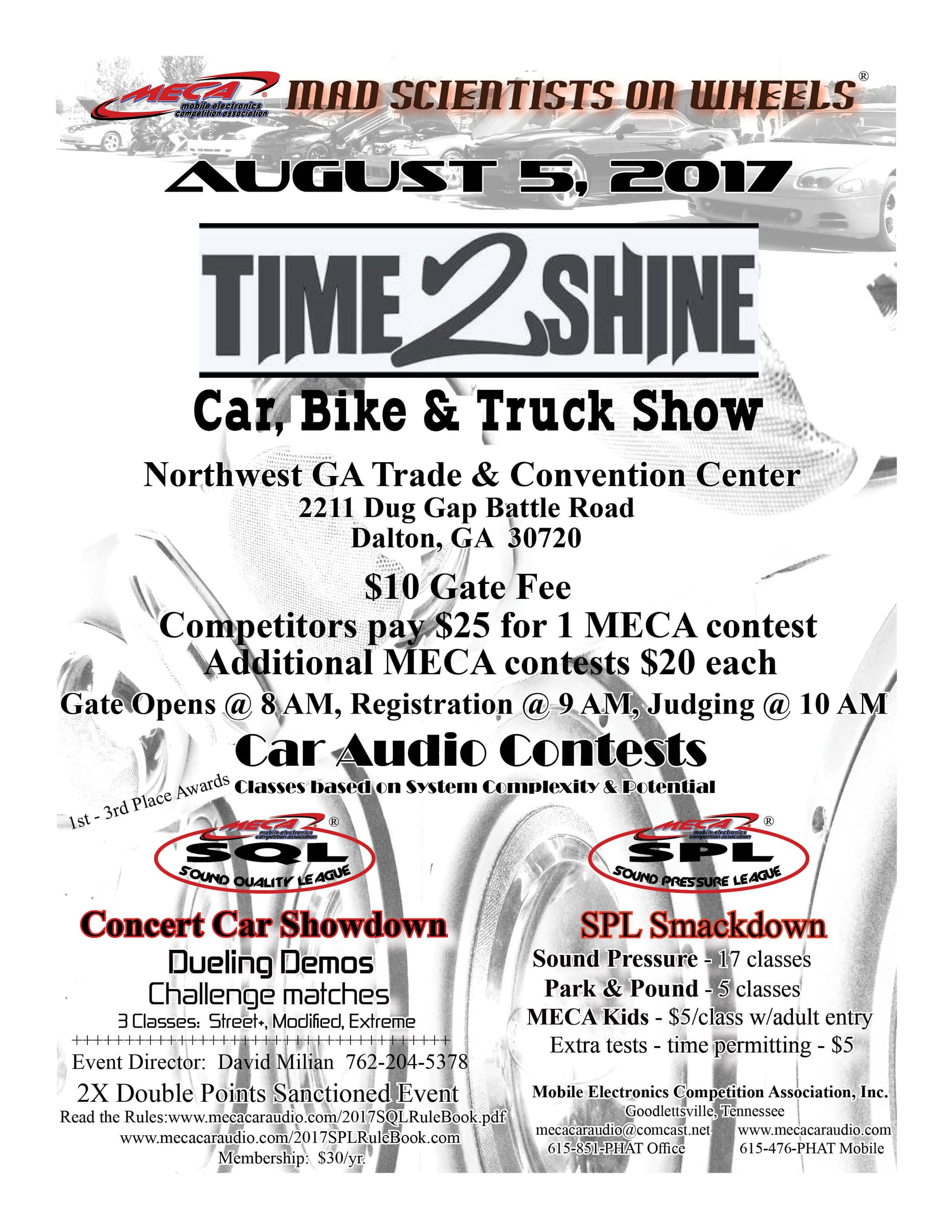 TIME2SHINE Car, Bike & Truck Show Flyer