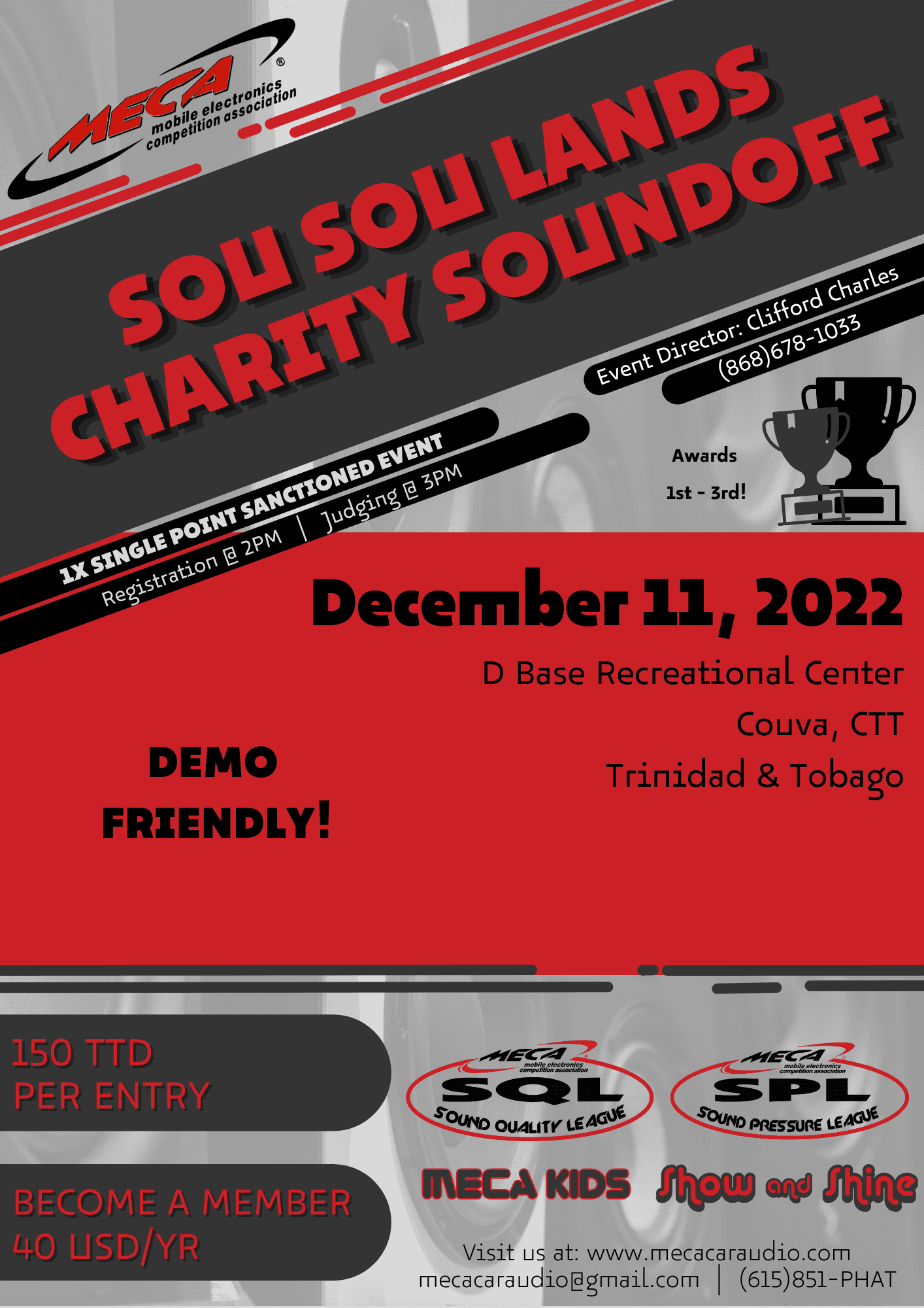 Sou Sou Lands Charity Sound Off Flyer
