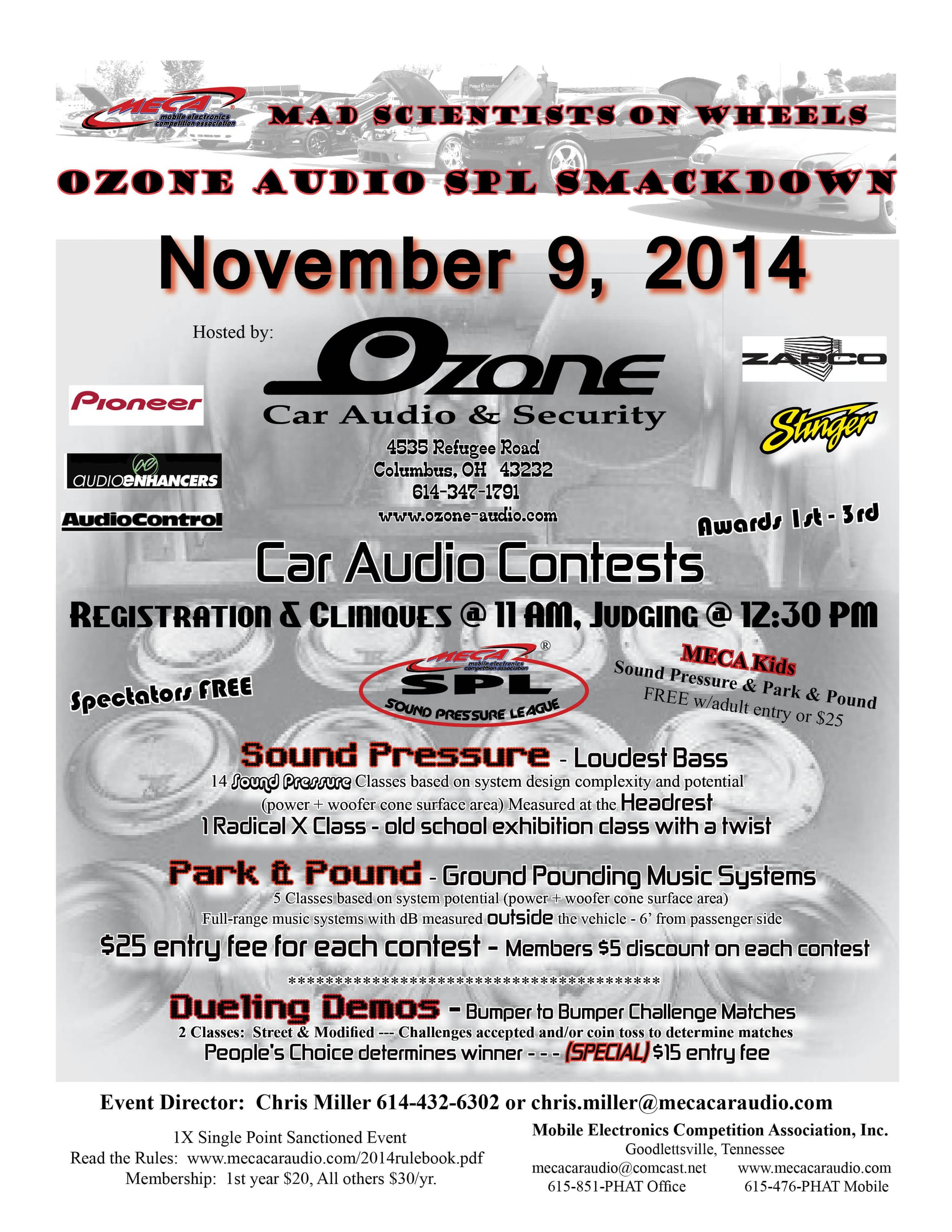 Ozone Audio SPL Smackdown Flyer