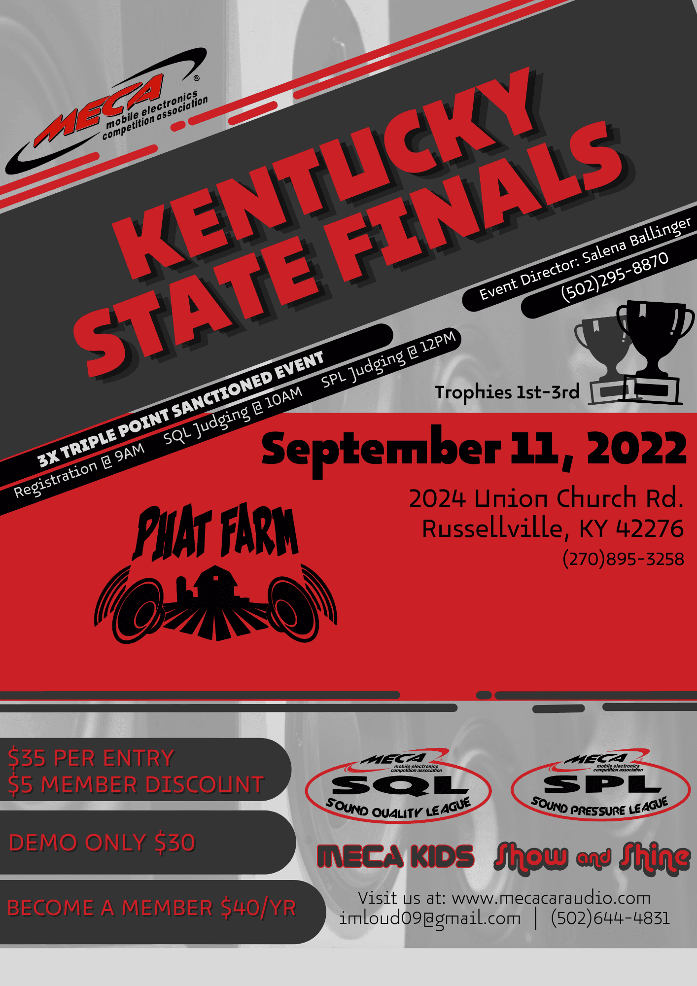 Phat Farm Kentucky State Finals Flyer