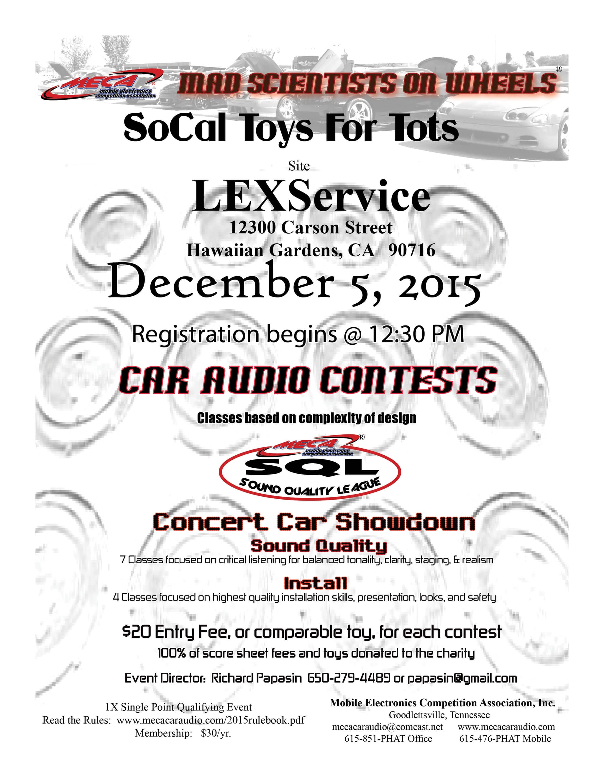 SoCal Toys For Tots Flyer