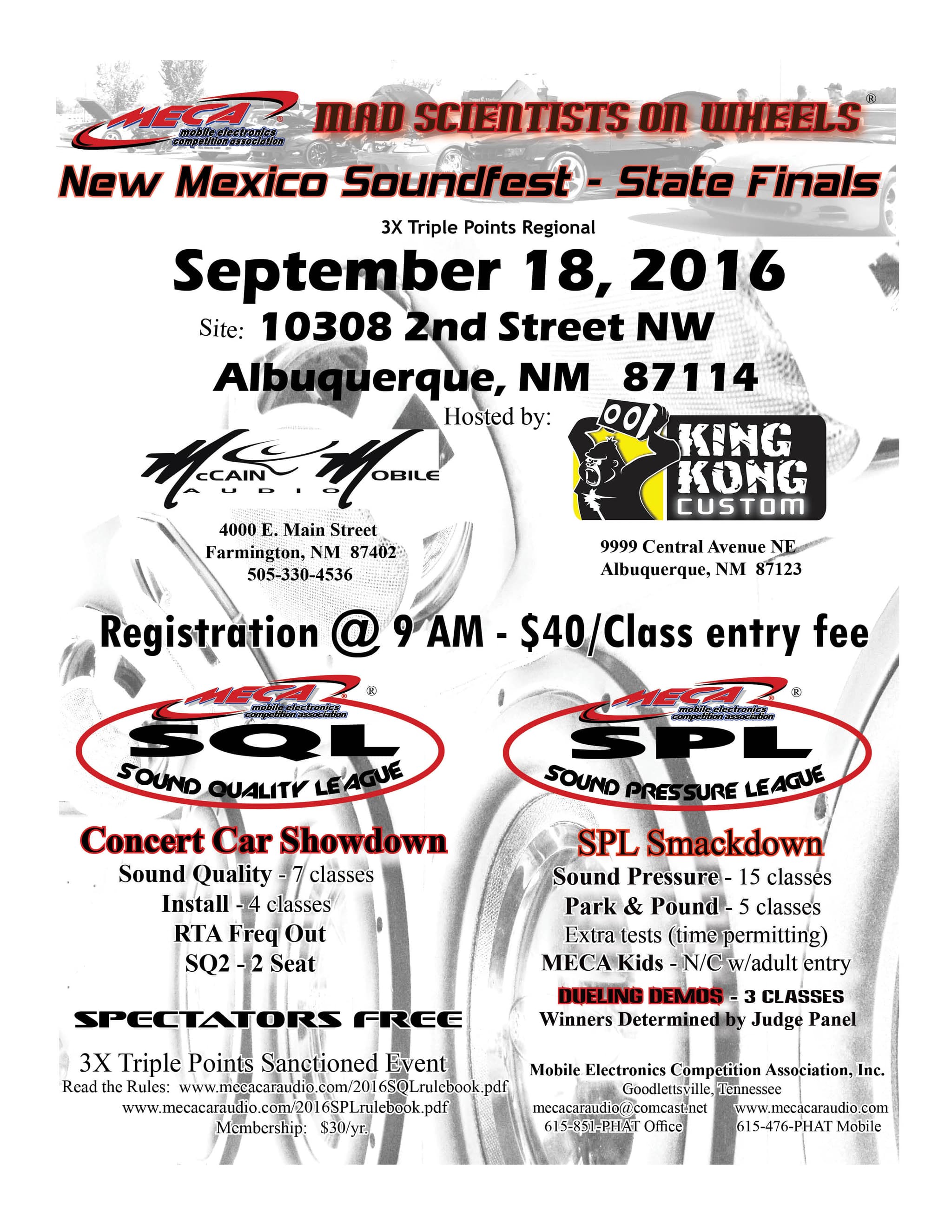 New Mexico Soundfest - State Finals Flyer