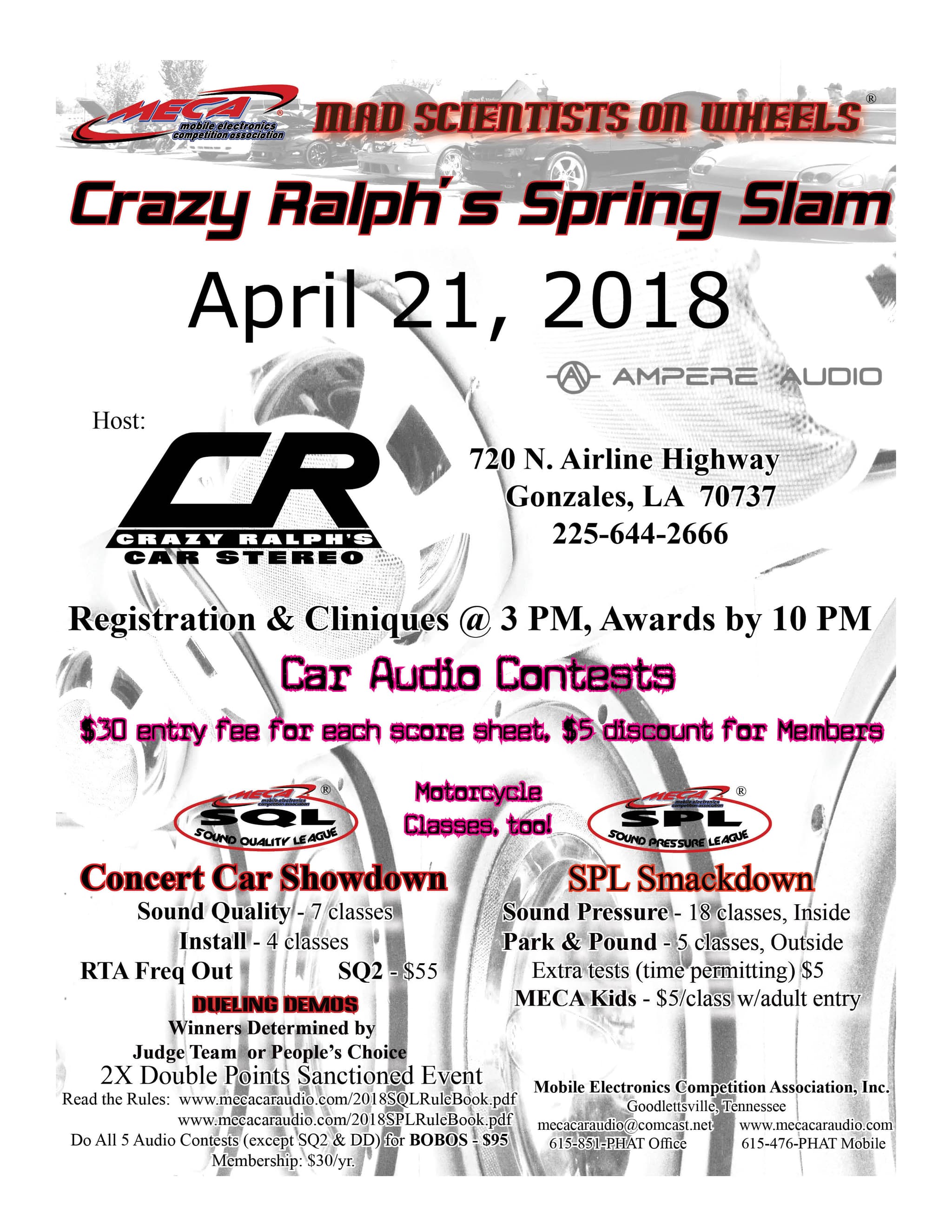 Crazy Ralph's Spring Slam Flyer
